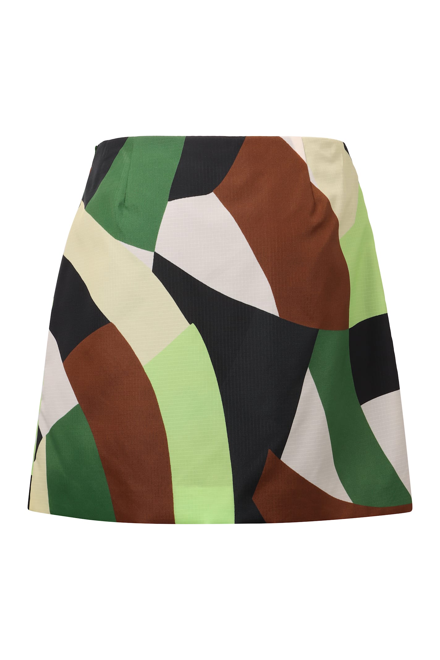 Plan C Gocaa Cotton Mini-skirt In Multicolor
