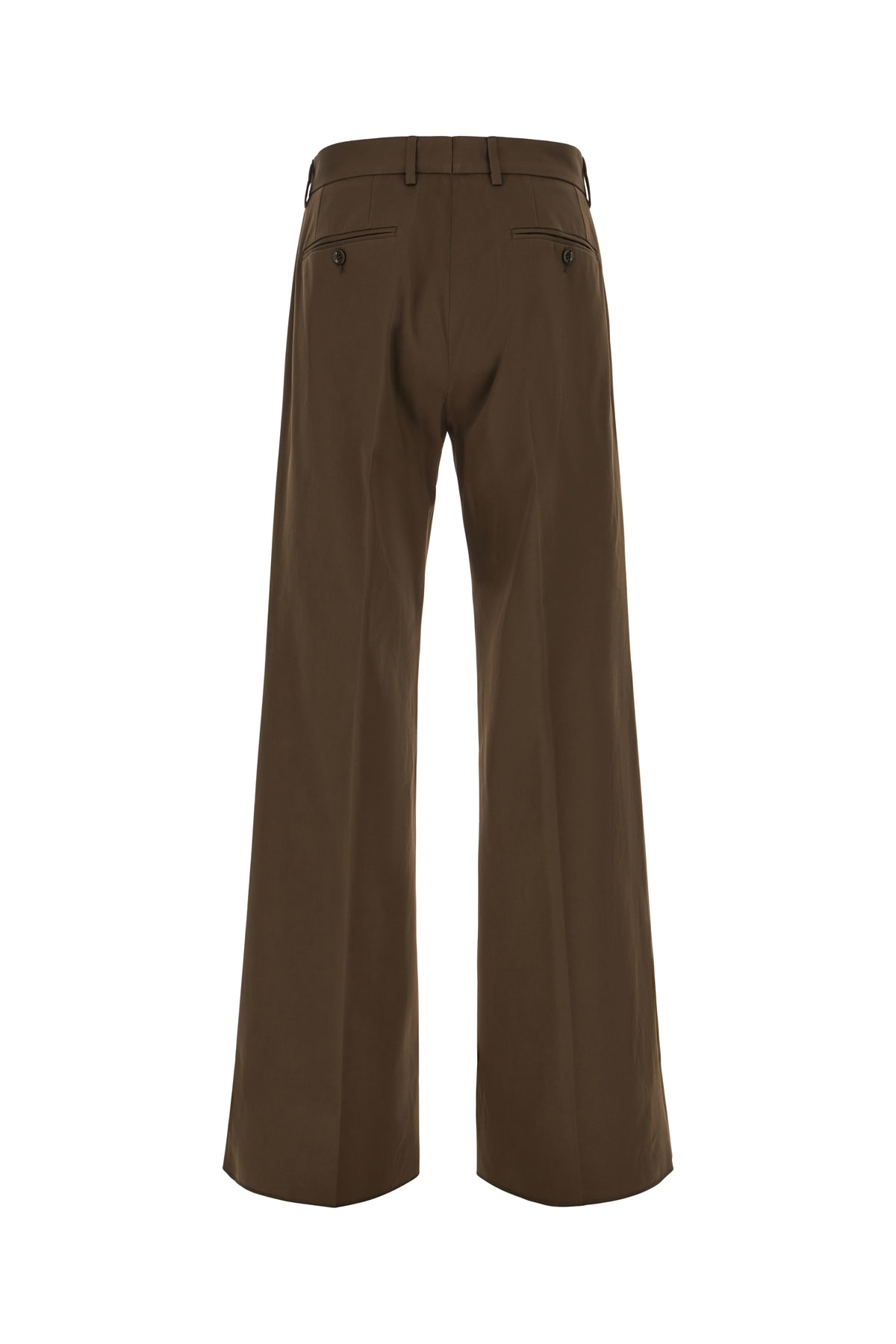 Shop Dolce & Gabbana Chocolate Cotton Pants In Moro