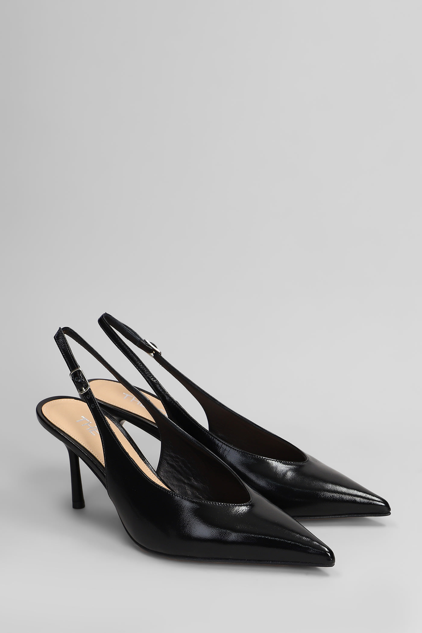 The Seller Pumps In Black Leather In Black