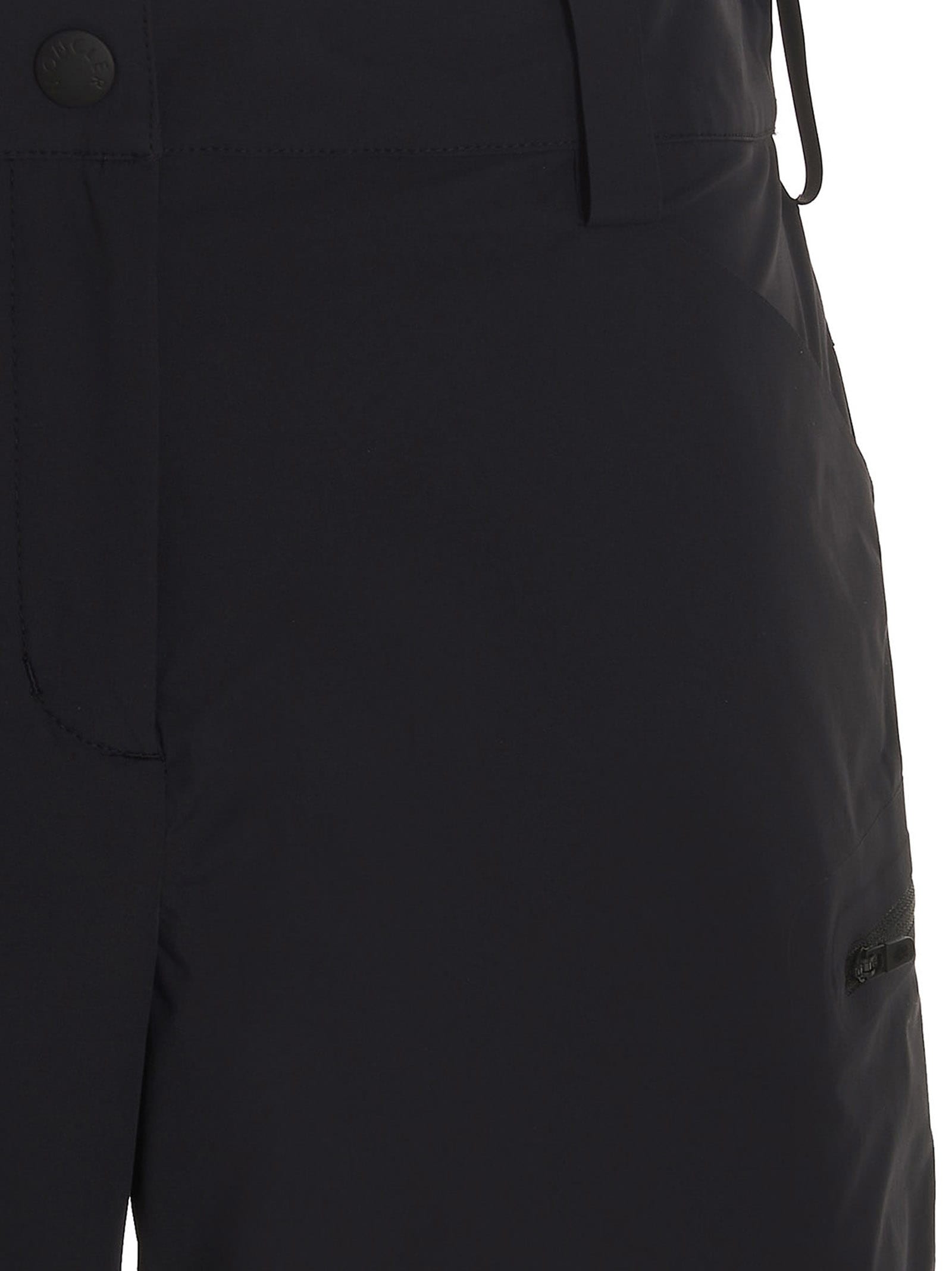 Shop Moncler Nylon Bermuda Shorts In Black