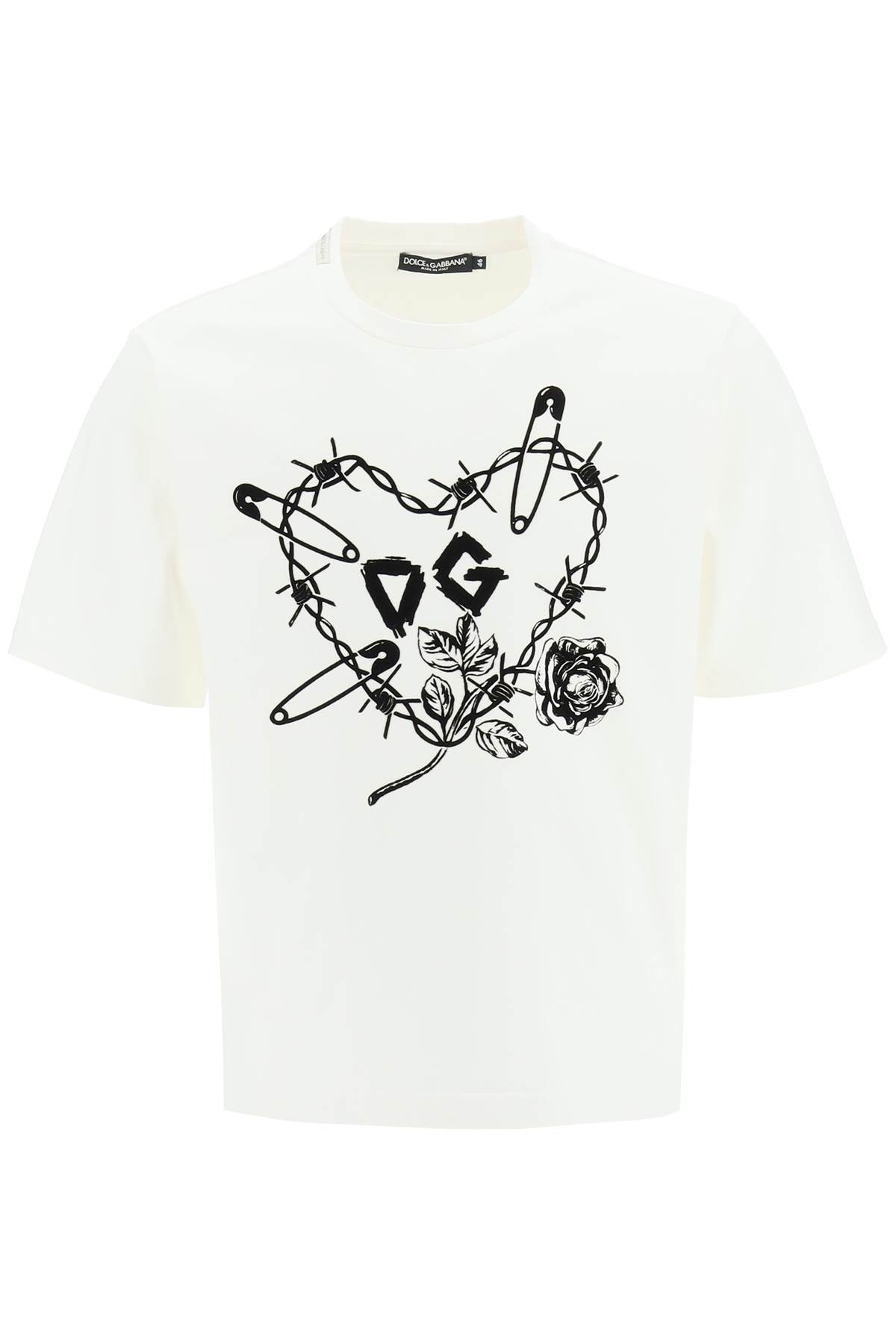 Dolce & Gabbana Flocked Heart T-shirt