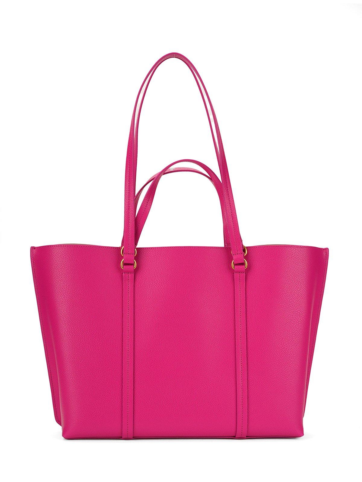 Shop Pinko Carrie Big Shopping Bag In Pink