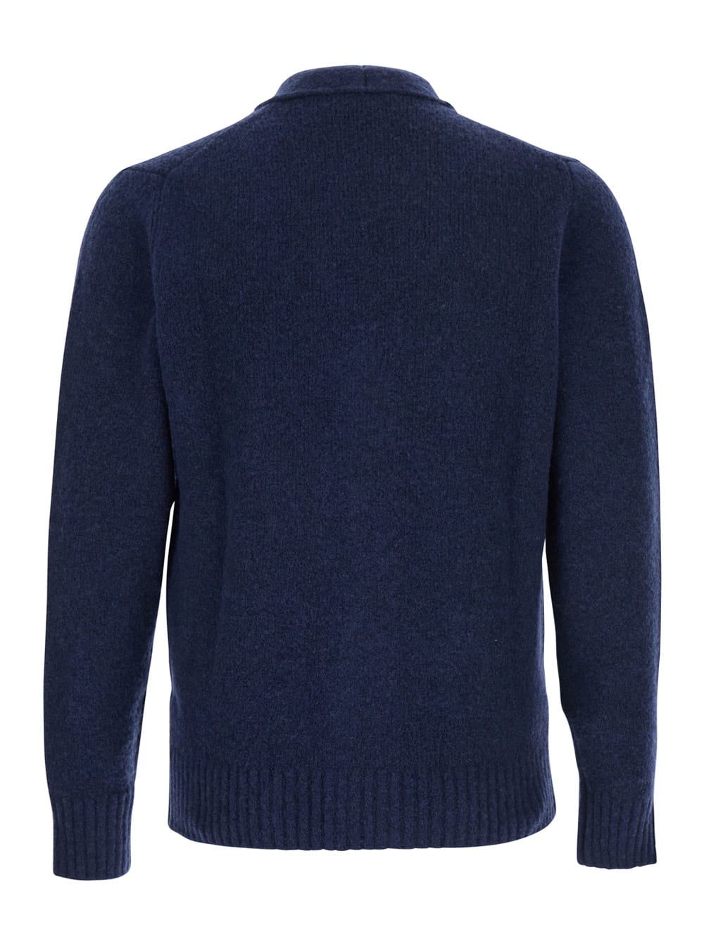 Kangra Cashmere Cardigan Bottoni Con Tasche F. 5gg In Blue