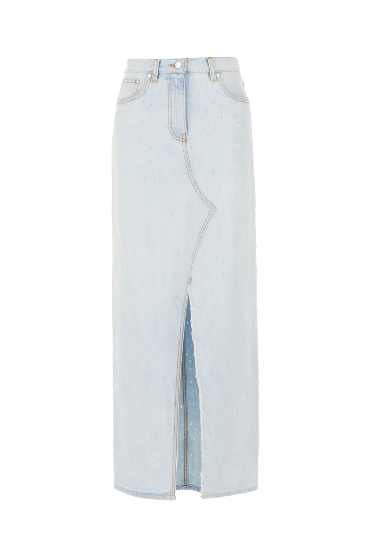 Msgm Denim Skirt In 82