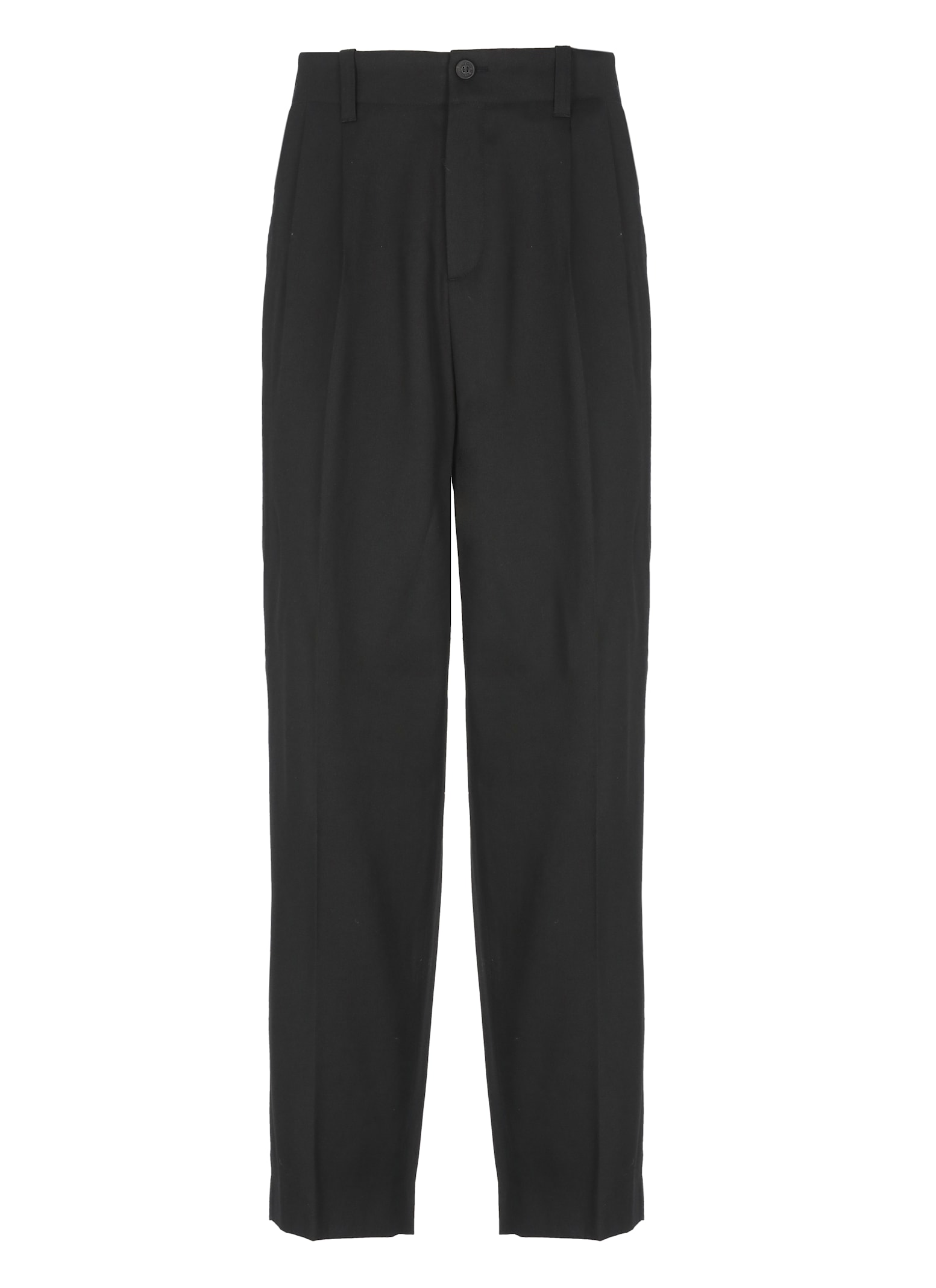 Golden Goose Tailored Black Trousers With Pleated Front In Black