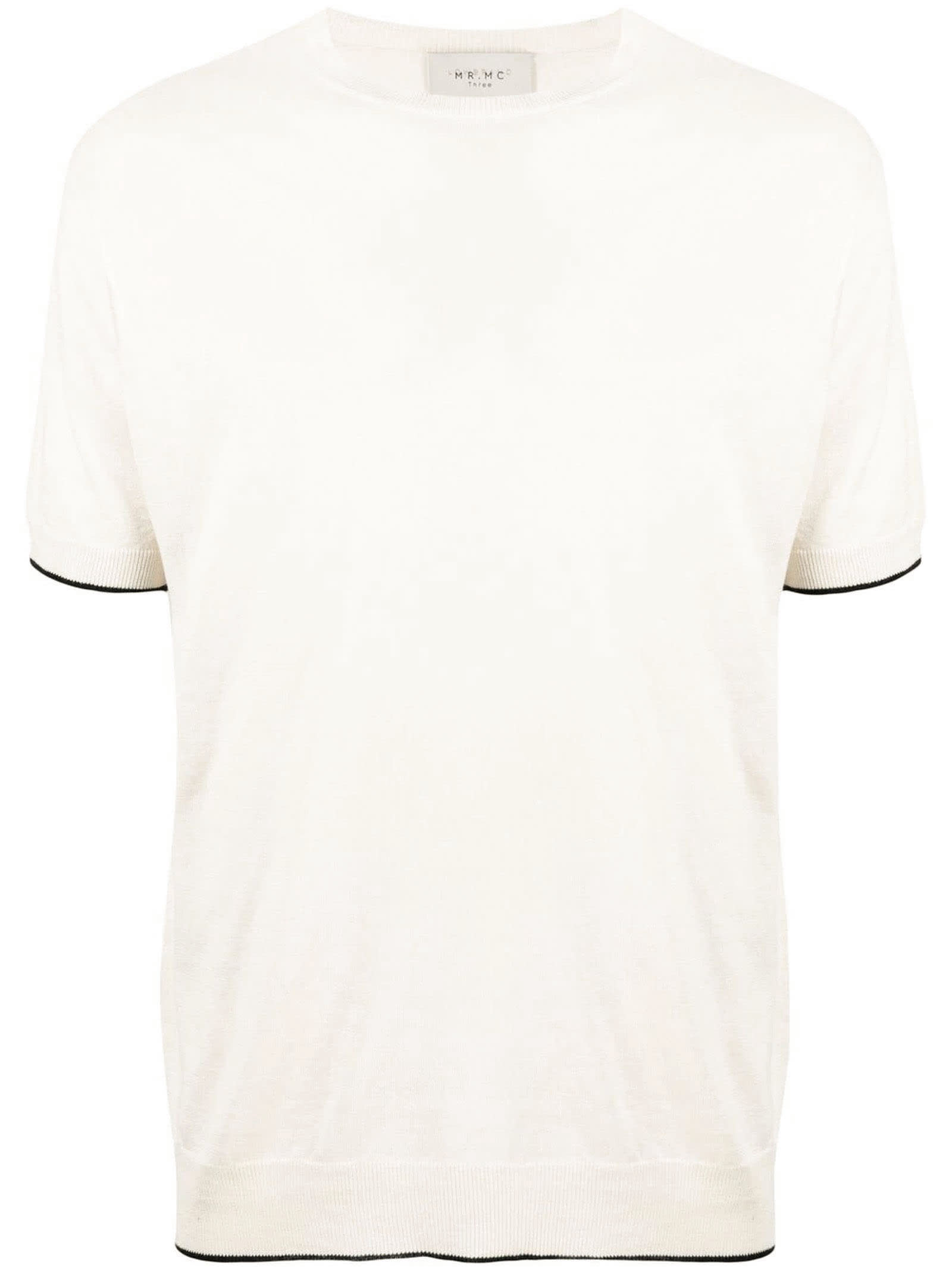 Low Brand Cream Silk-linen Blend T-shirt