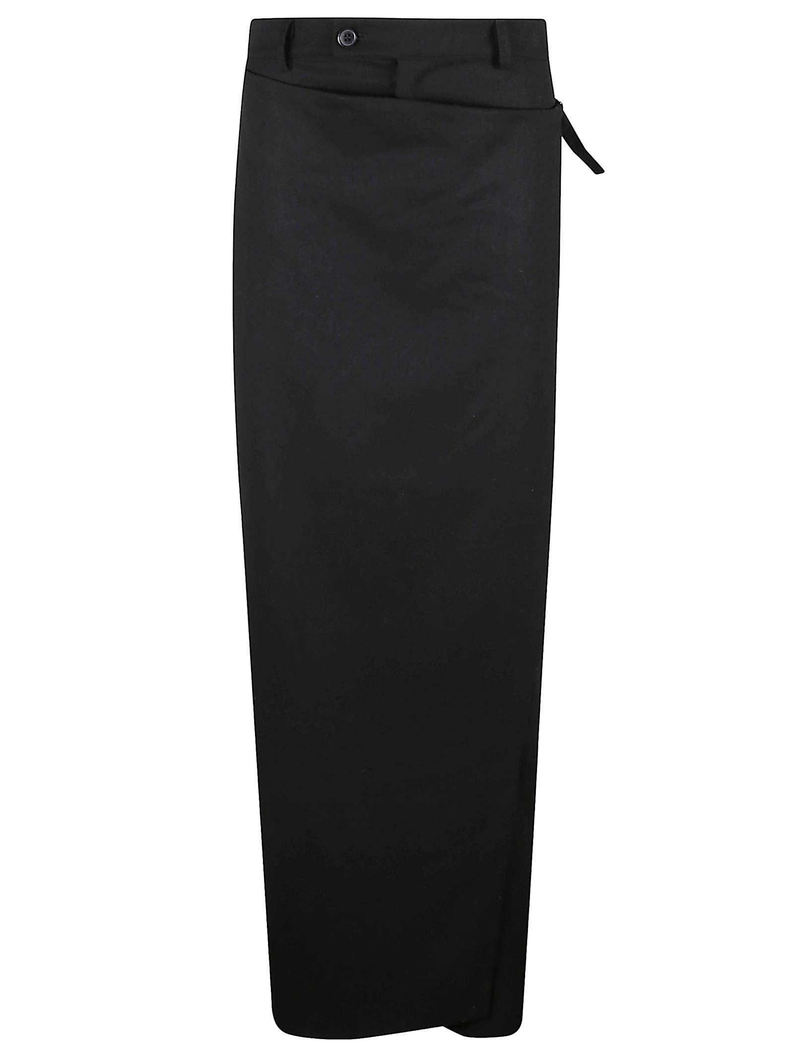The Nina Studio Wrap-effect Culottes In Black