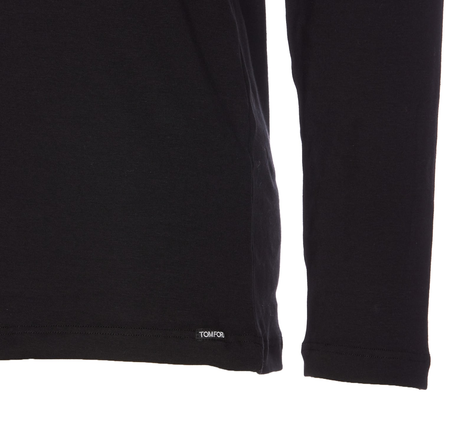 Shop Tom Ford Long Sleeves Tshirt In Black