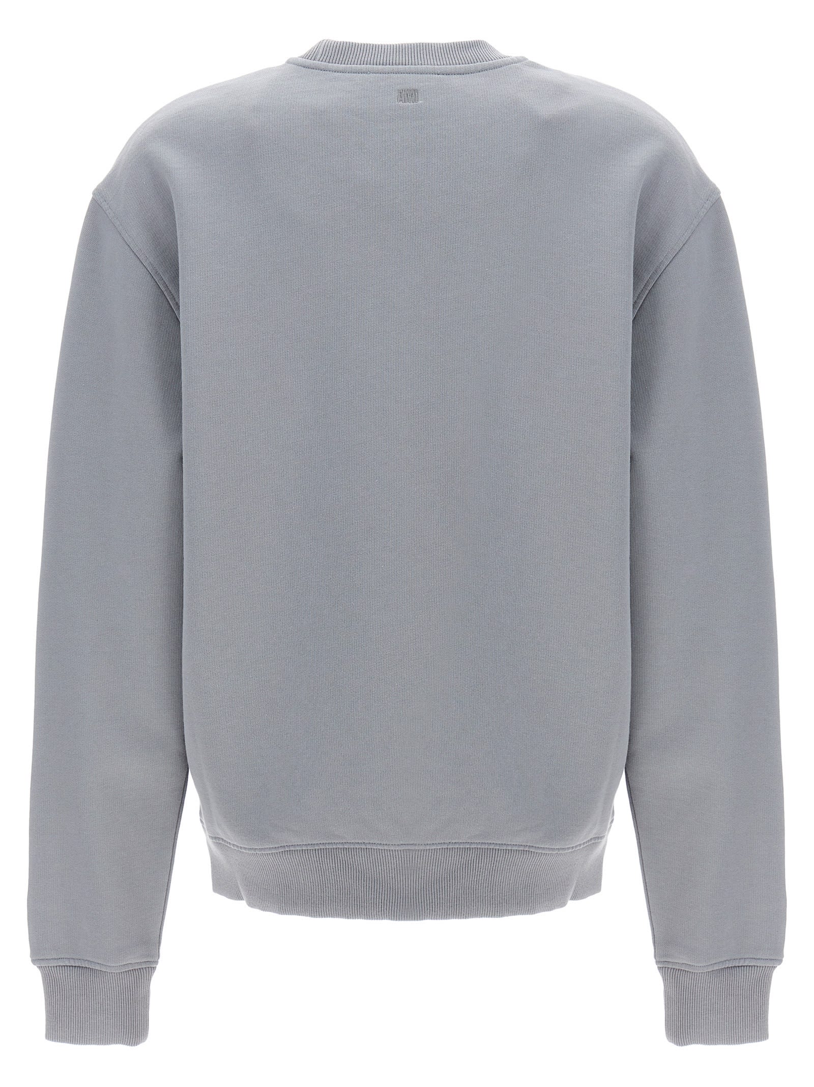 Shop Ami Alexandre Mattiussi Ami De Coeur Sweatshirt In Grey