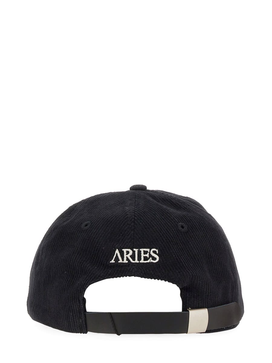 Shop Aries Baseball Cap In Black