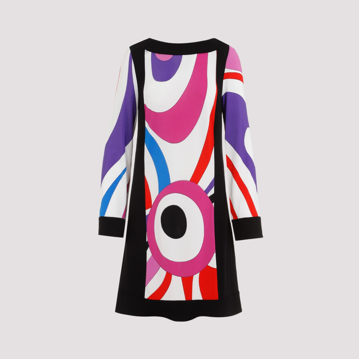 Shop Pucci Viscose Mini Dress In Multicolor