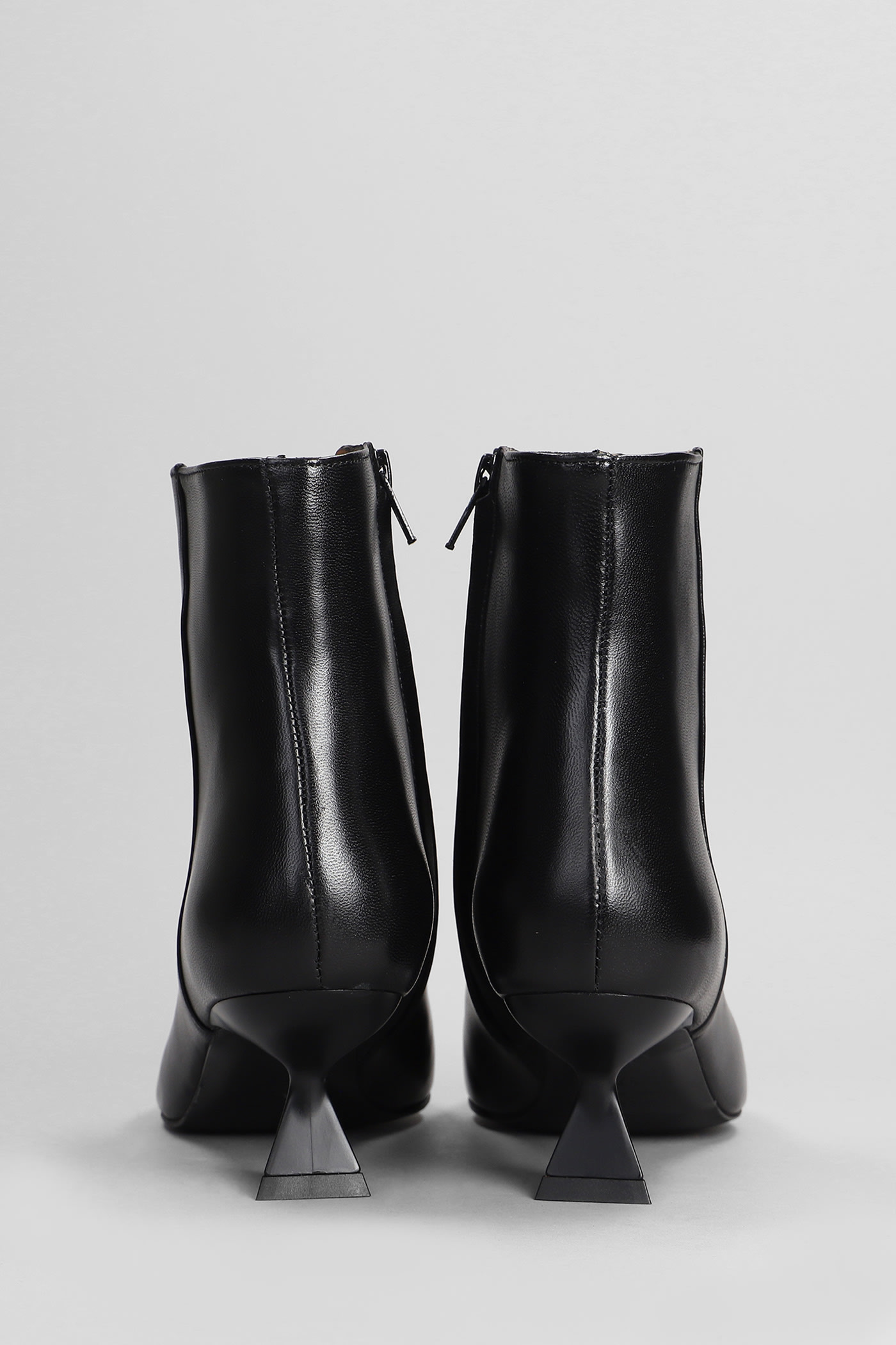 Shop Roberto Festa Jina High Heels Ankle Boots In Black Leather