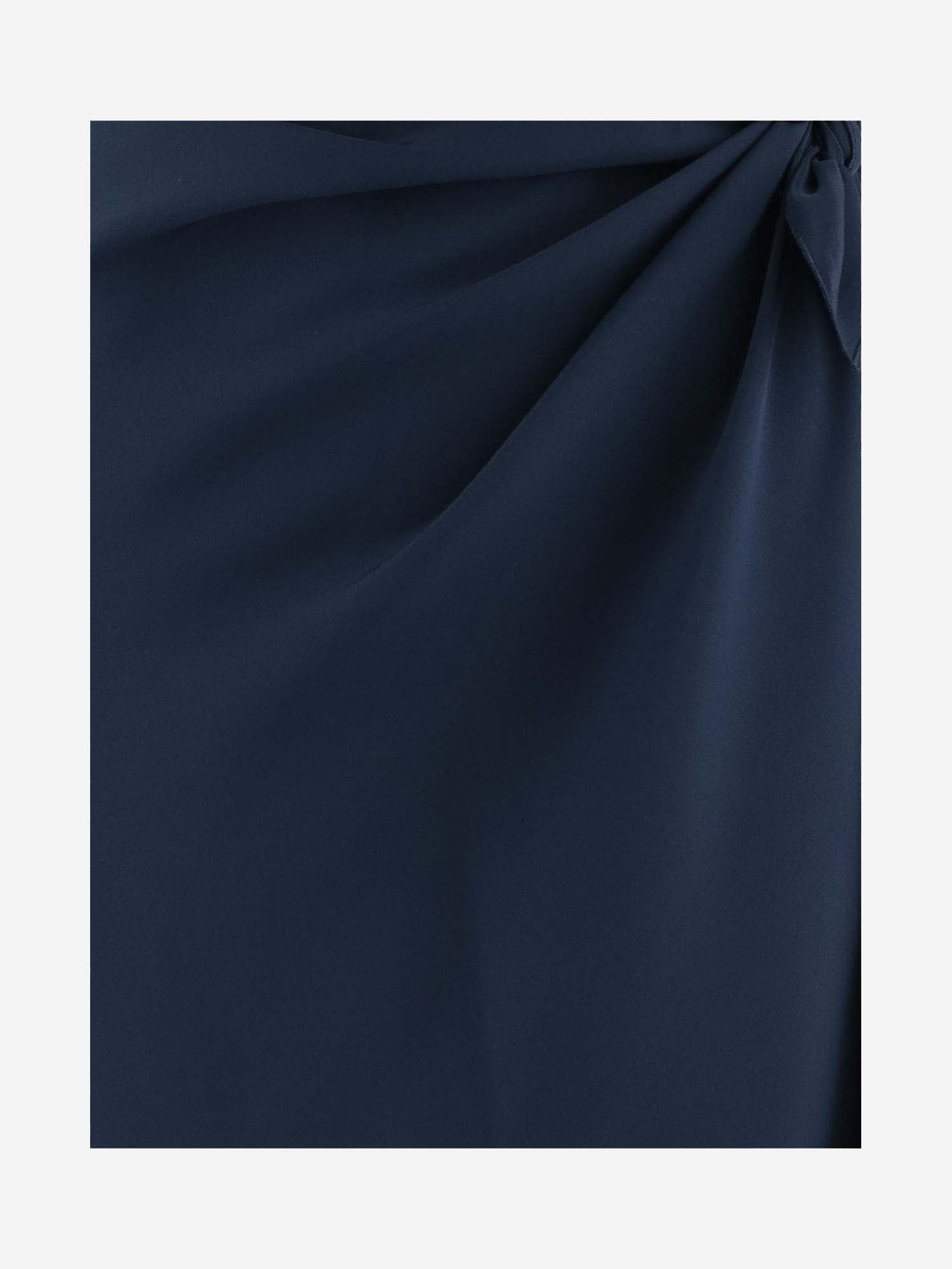 Shop Stephan Janson Silk Skirt In Blue