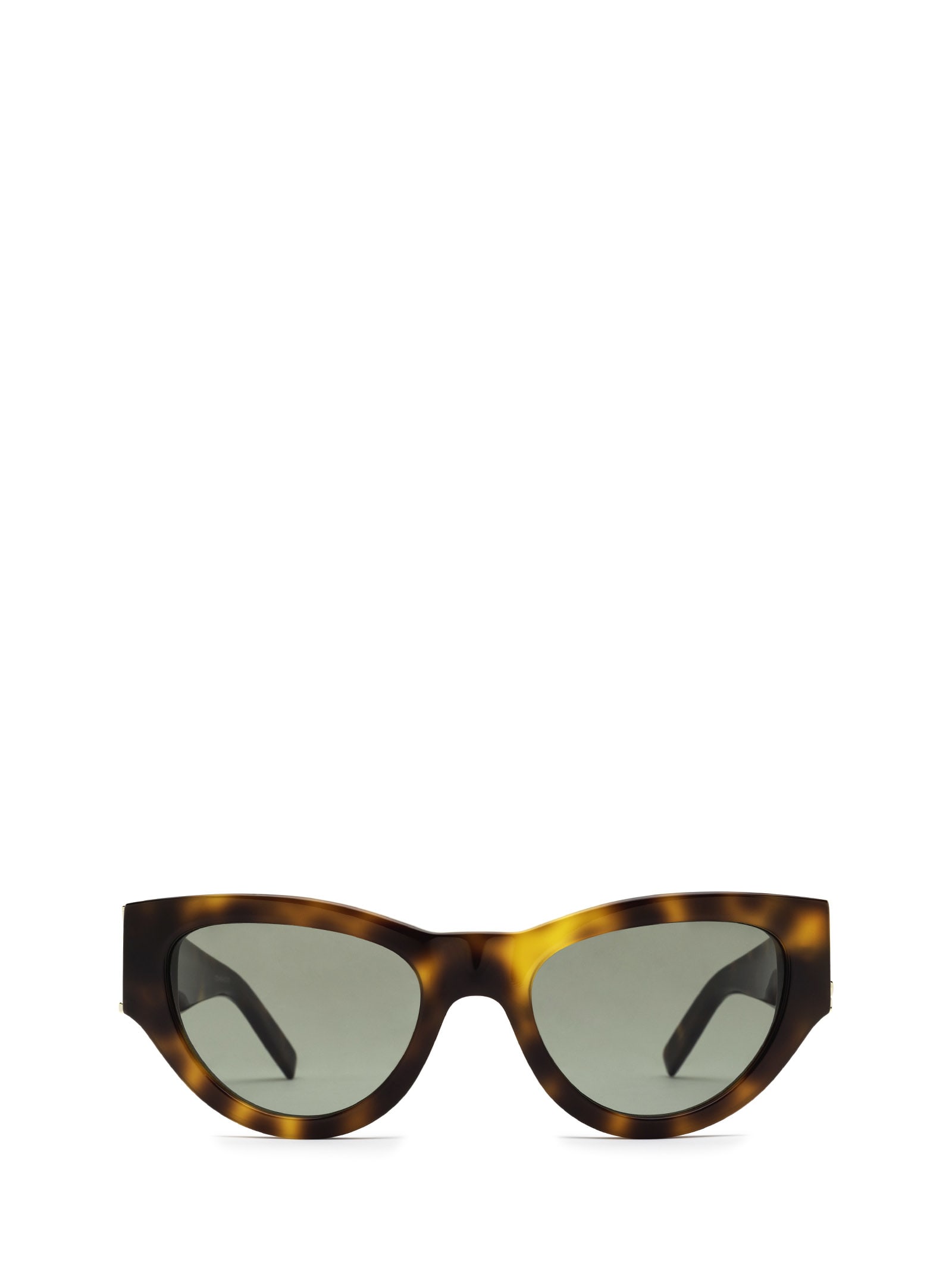 Shop Saint Laurent Sl M94 Havana Sunglasses