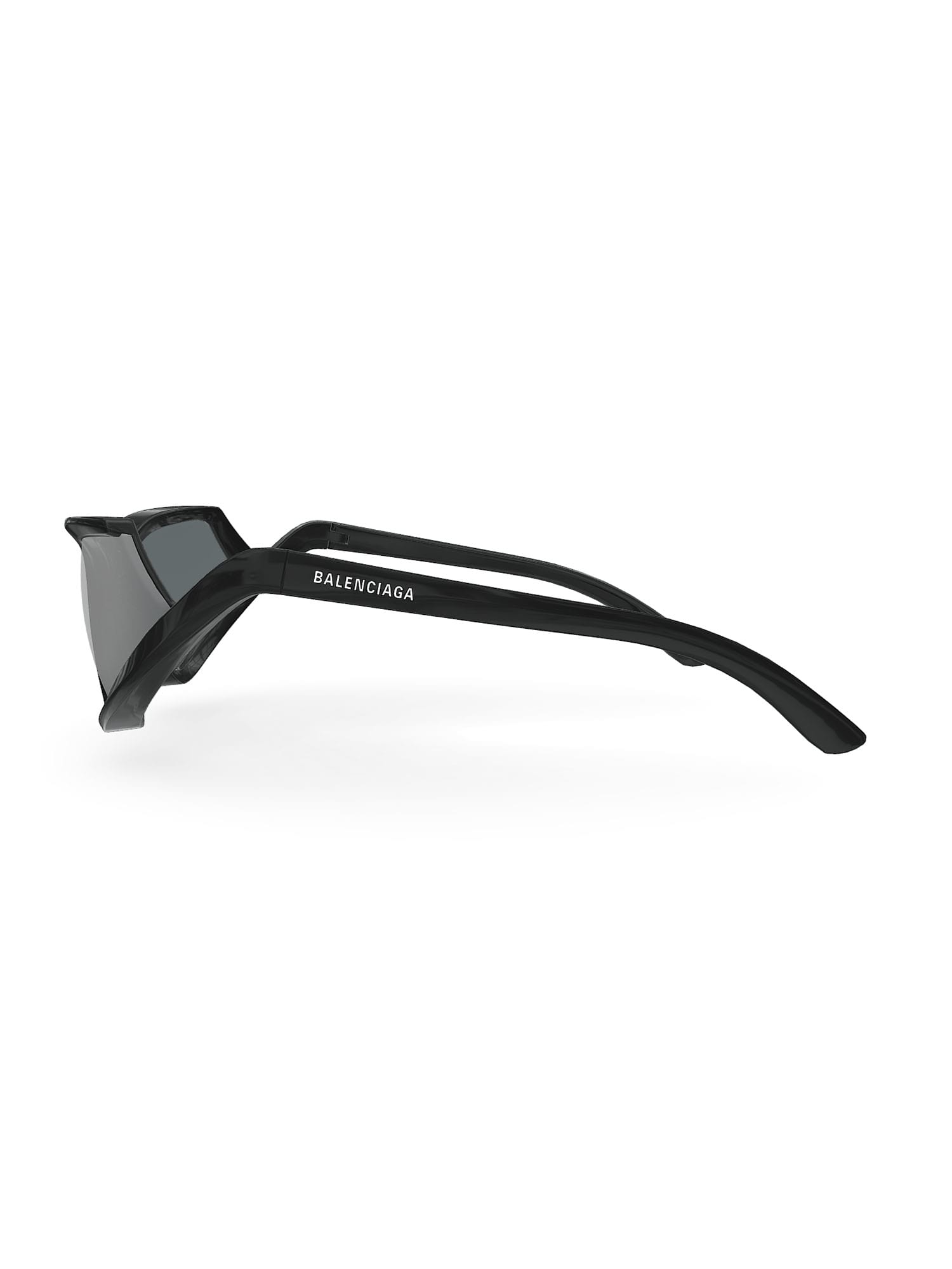 Shop Balenciaga Bb0289s Sunglasses In 001 Black Black Silver