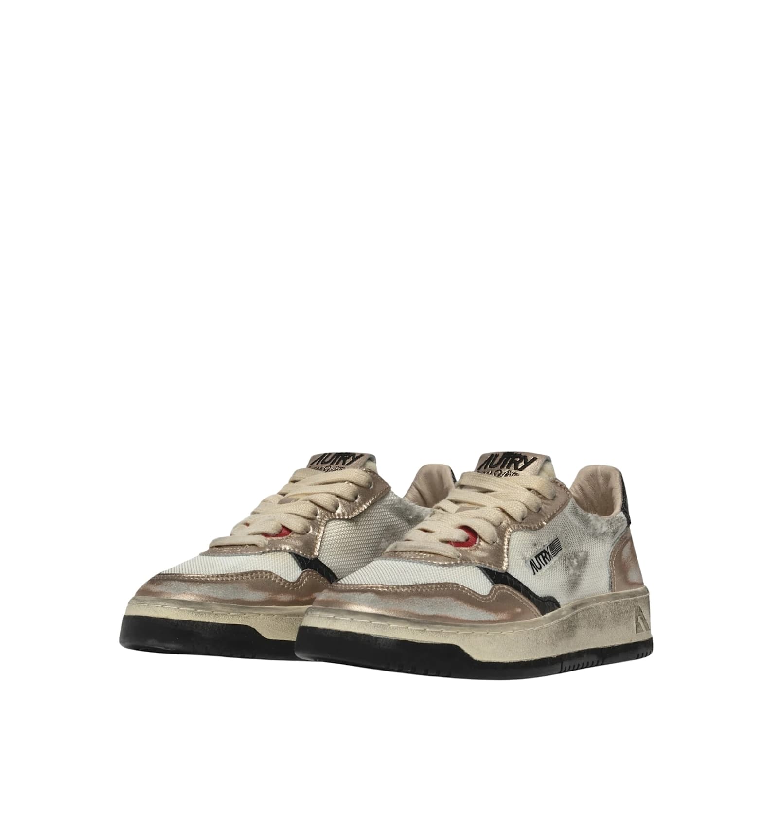 Autry Handcrafted Low-top Sneakers Ankle Padded In Multi