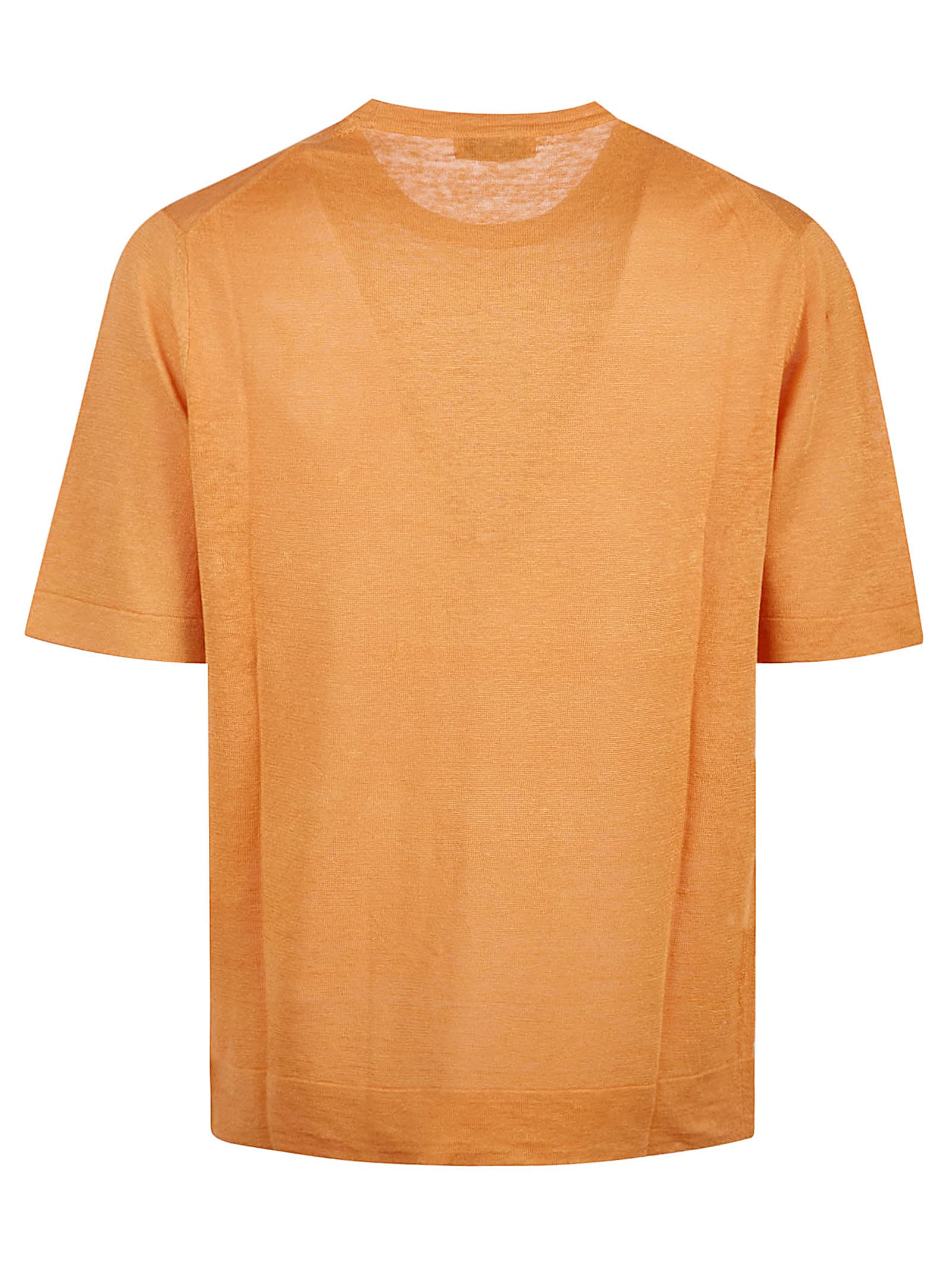 Ballantyne Plain Stitch T-shirt In Ginger