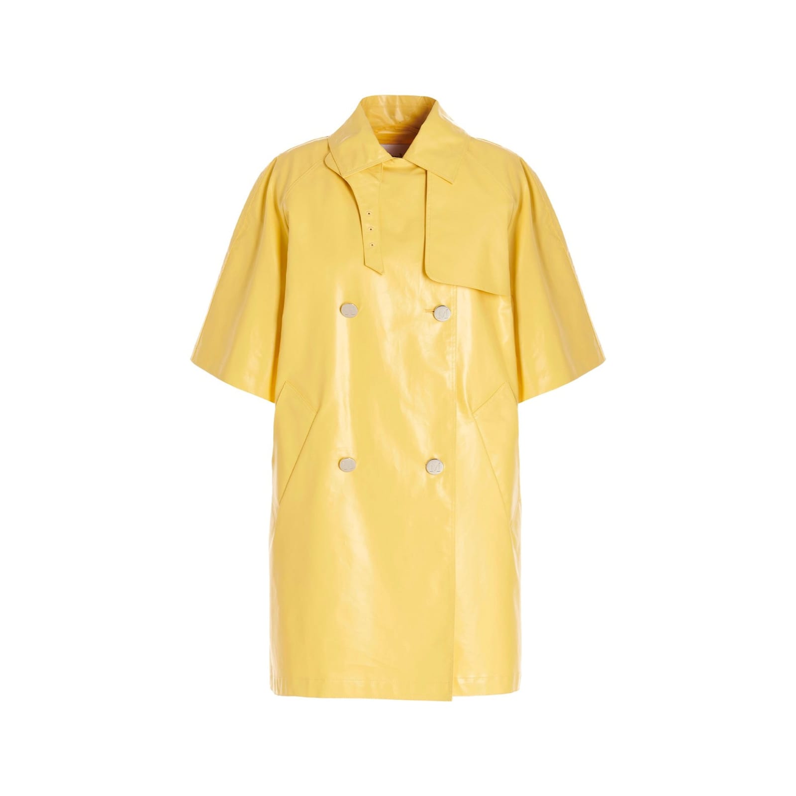 Shop Max Mara Tondo Rain Coat In Yellow