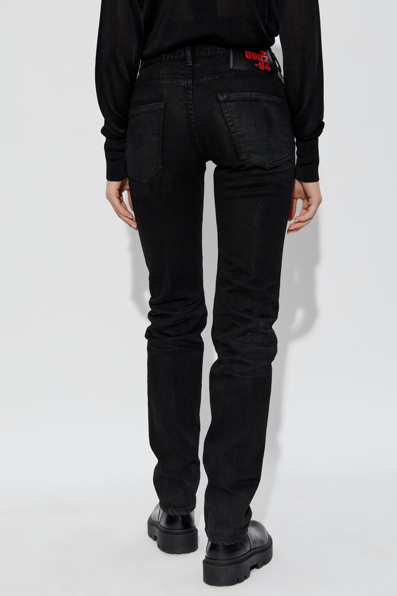 Shop Dsquared2 Jeans 24/7 In Black