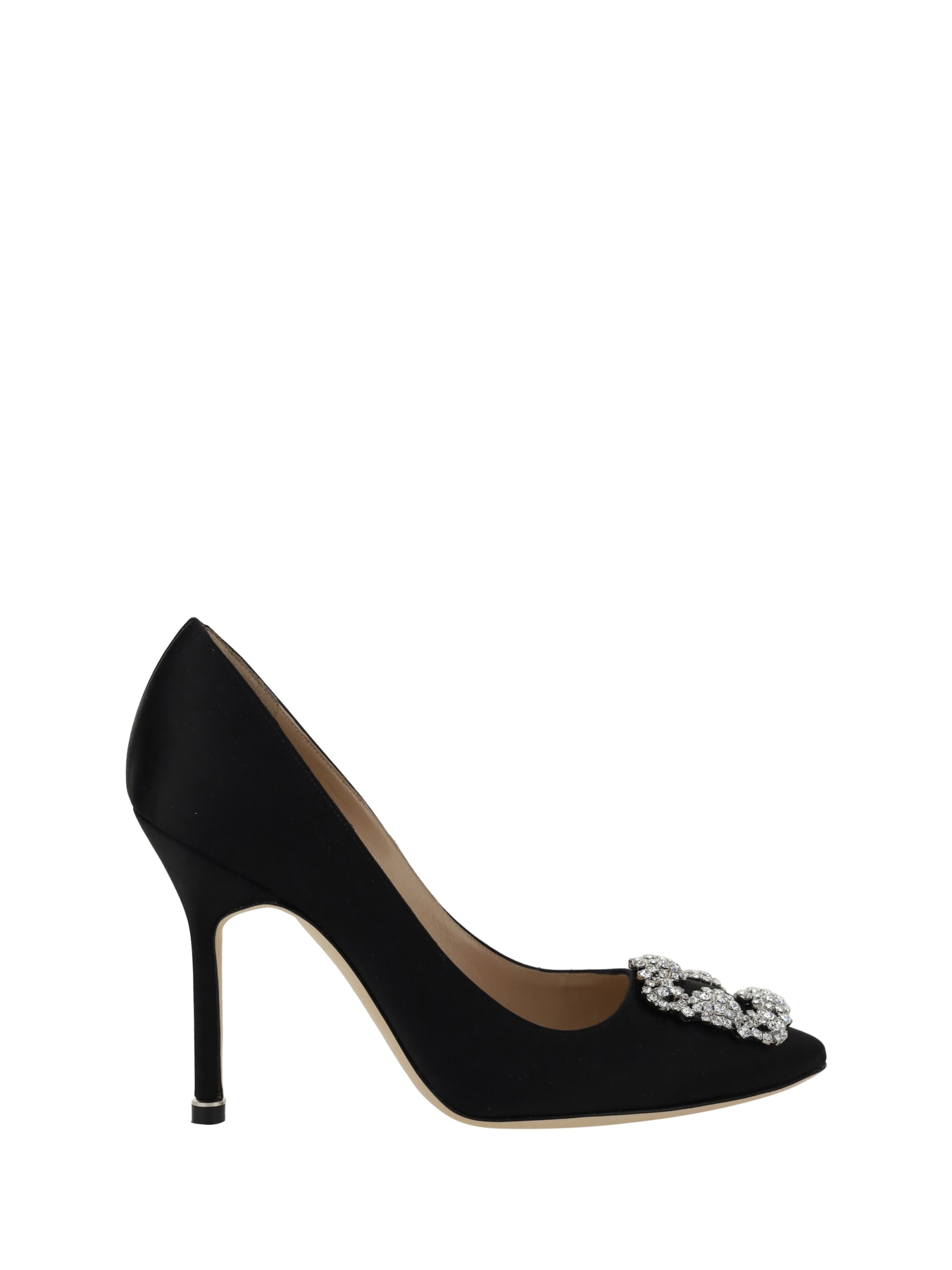 Shop Manolo Blahnik Hangisi Pumps In Blck