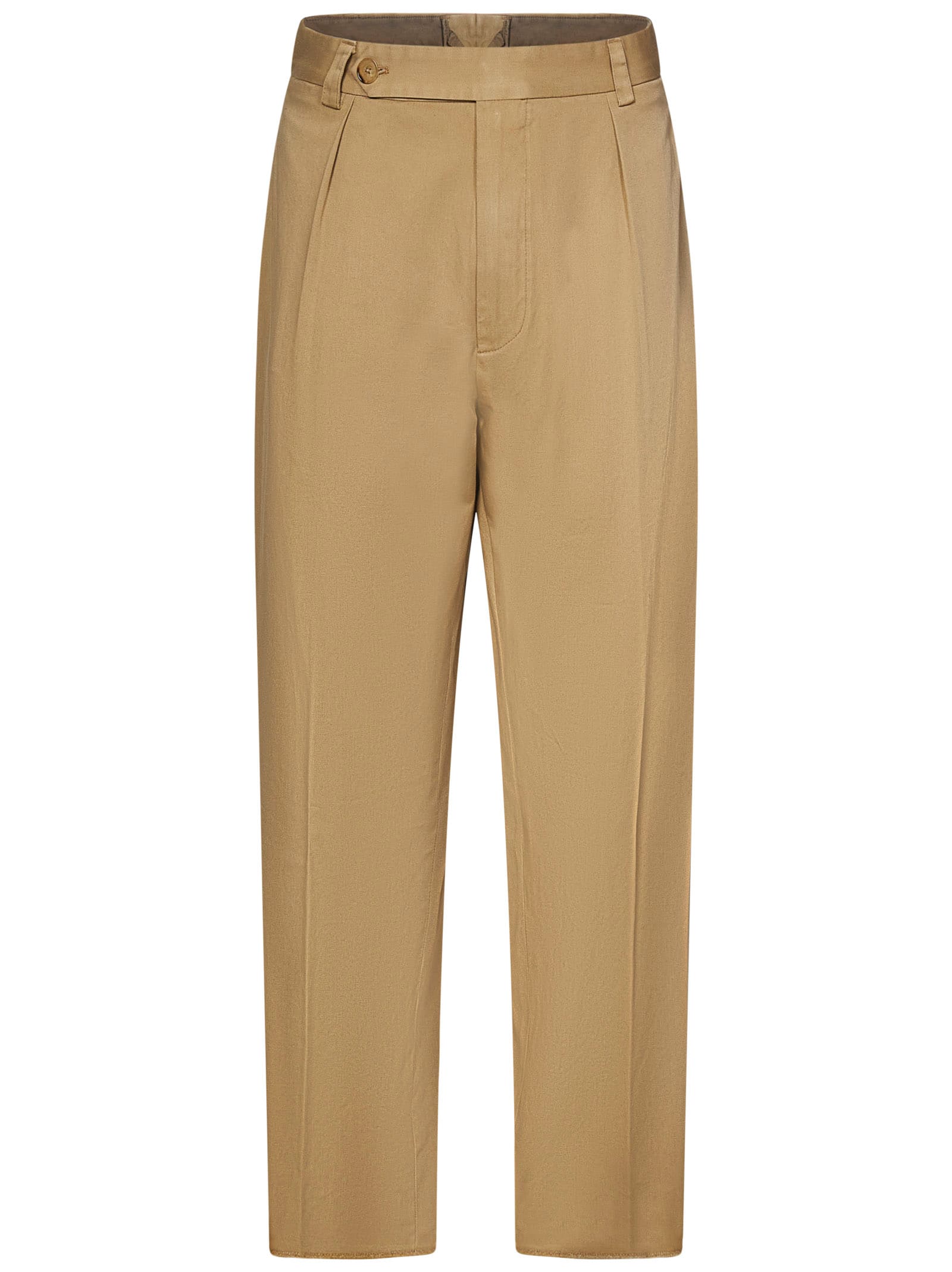 Shop Ralph Lauren Trousers In Beige