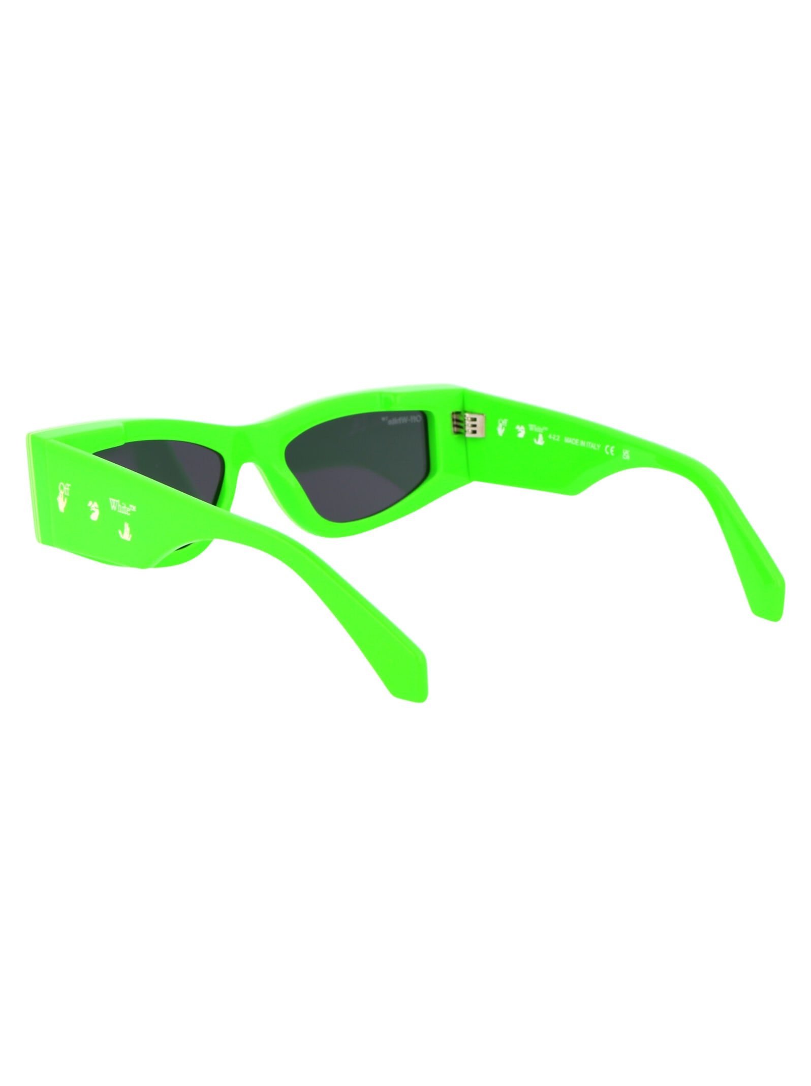 Shop Off-white Andy Sunglasses In 5907 Green