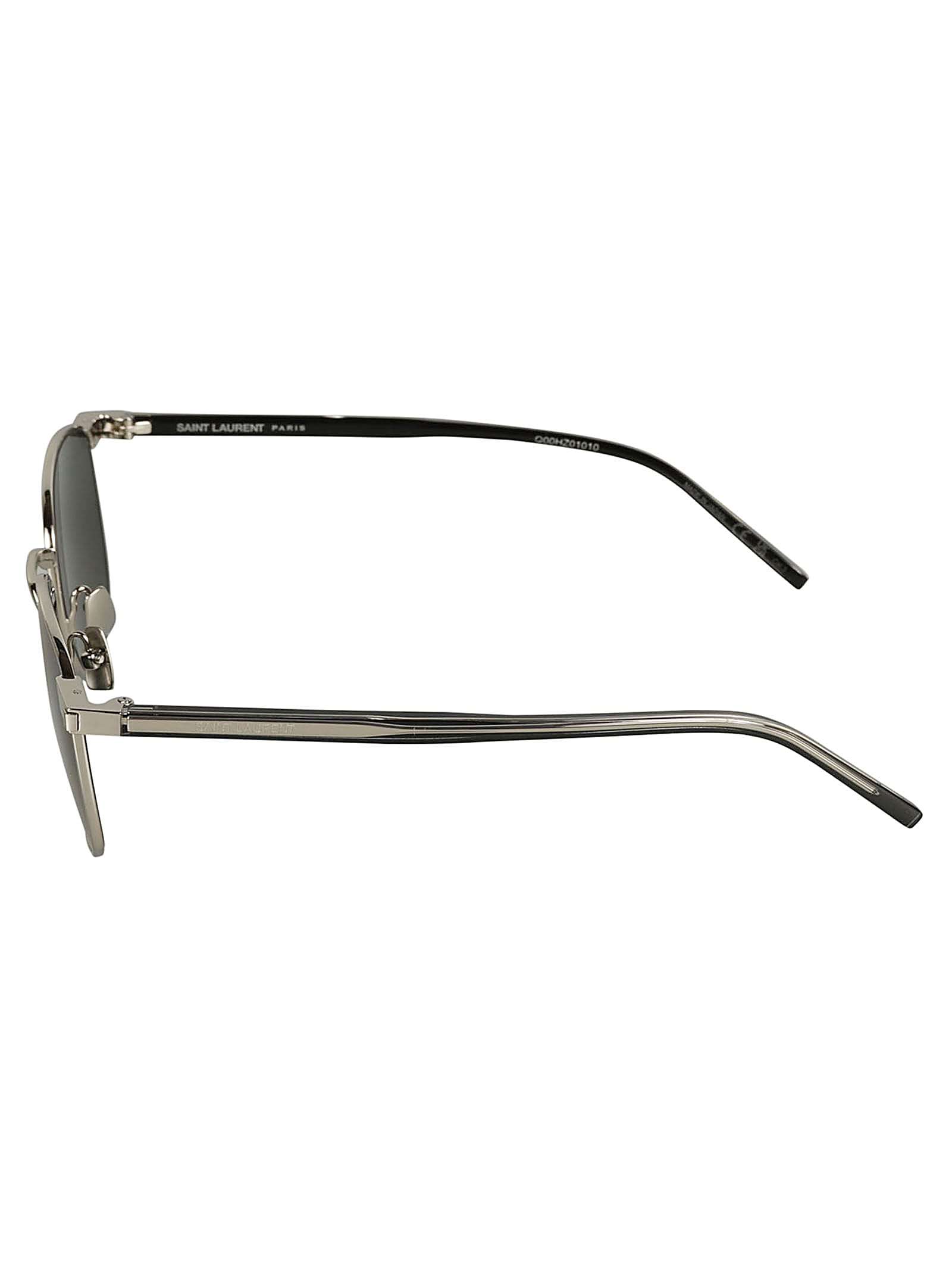 Saint Laurent Sl747 Sunglasses In Silver-crystal-grey