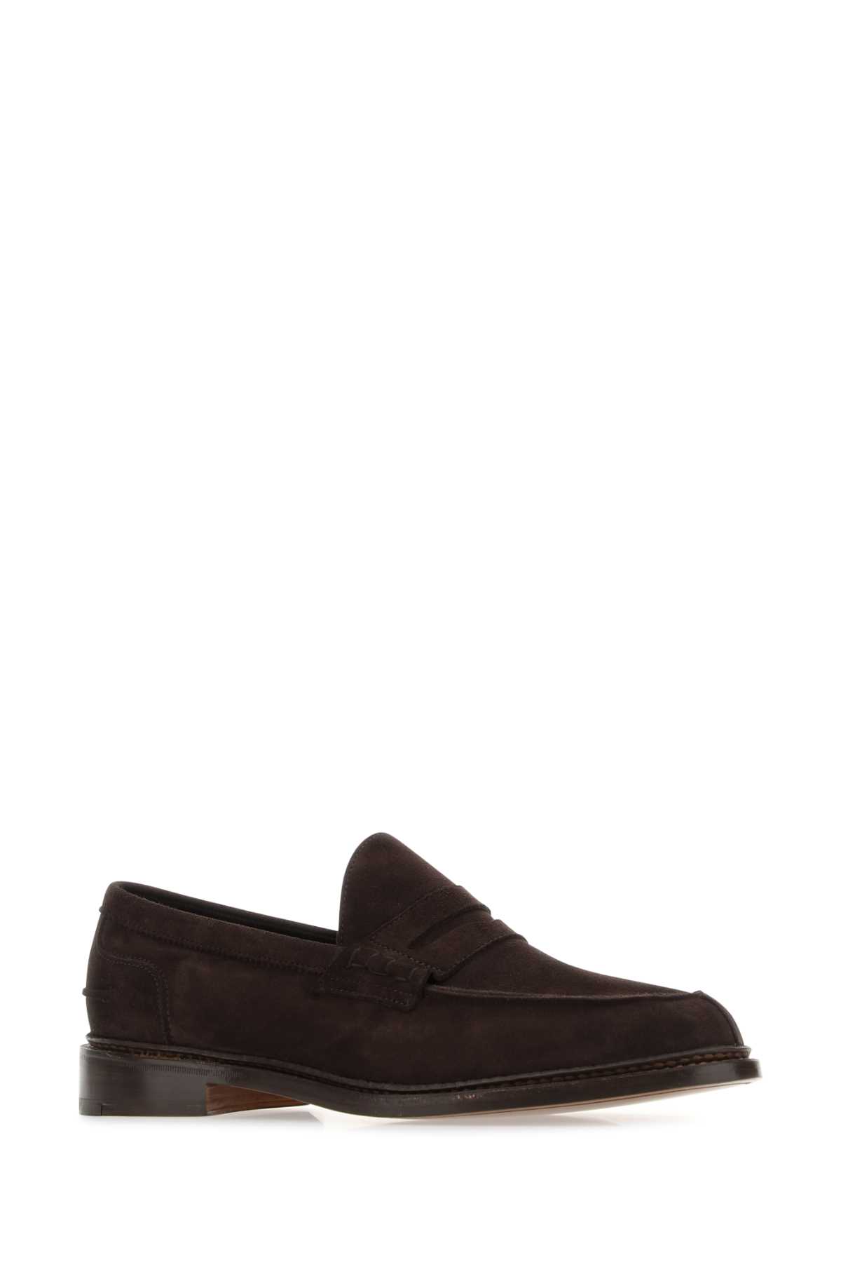 Tricker's Brown Suede Adam Loafers In Coffee