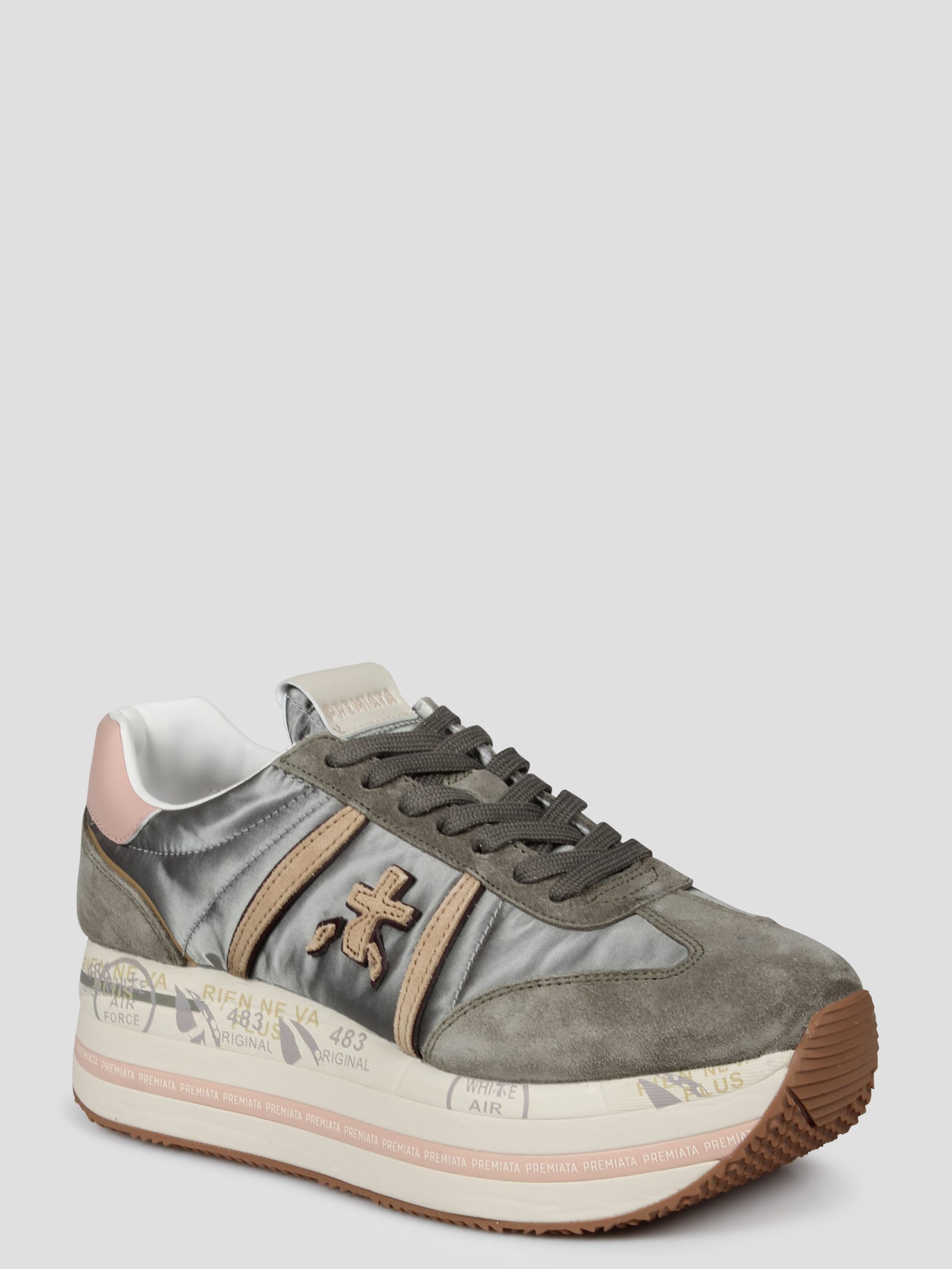 Shop Premiata Beth 6956 Sneakers In Grey