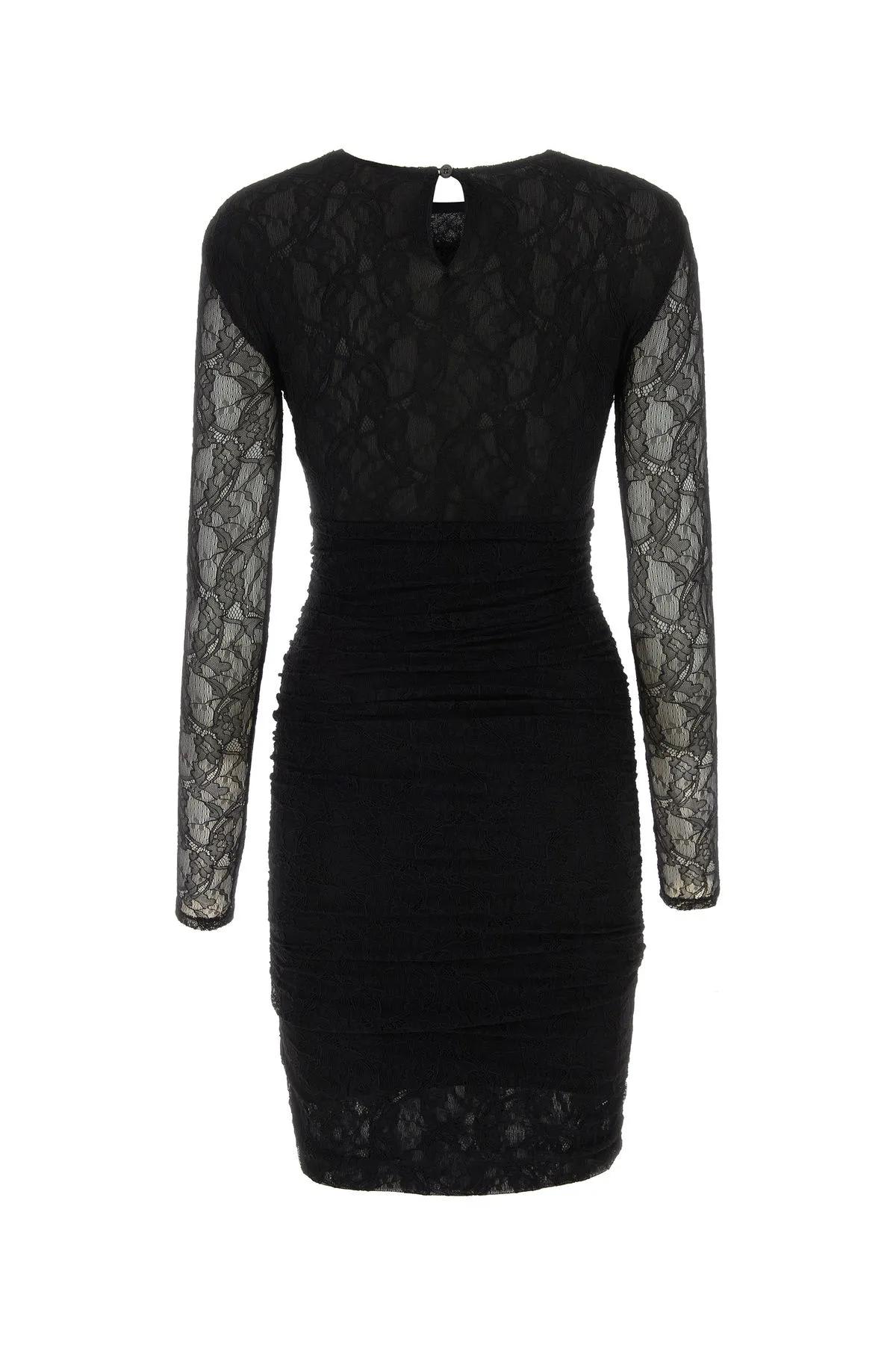 Shop Philosophy Di Lorenzo Serafini Black Lace Dress