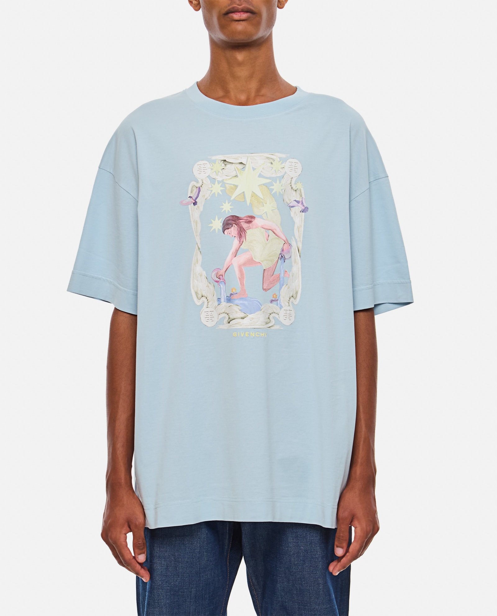 Shop Givenchy Standard T-shirt In Clear Blue