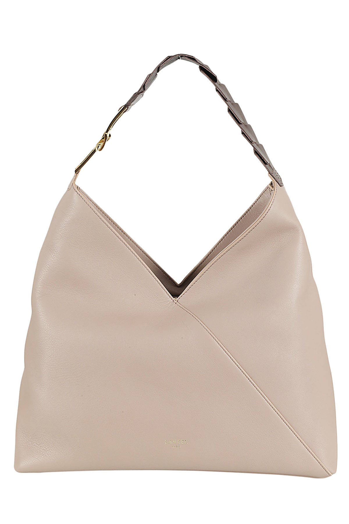 Lancel Pagode Leather Shoulder Bag In Fc Natural Choc