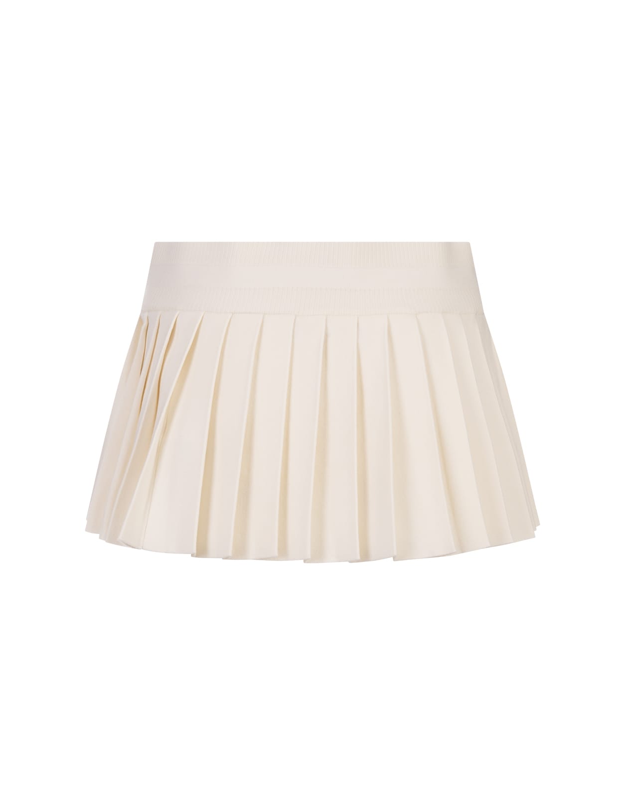 Shop Dsquared2 White Pleated Mini Skirt