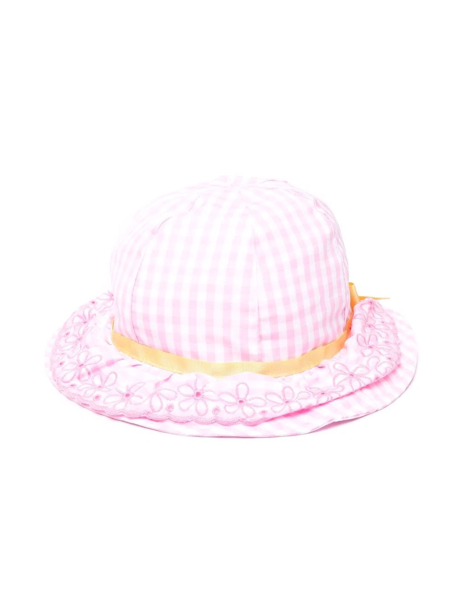 Monnalisa Pink Cotton Hat