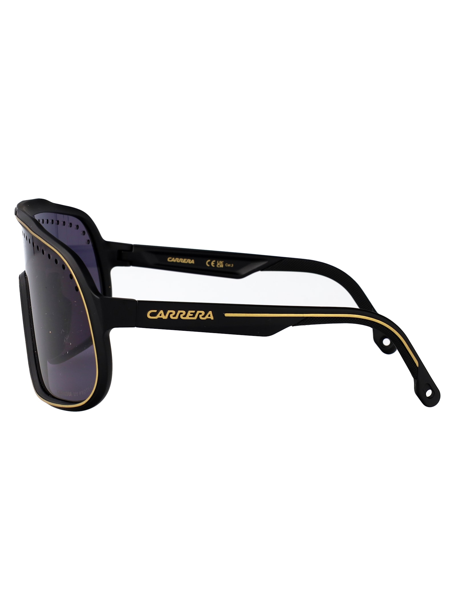 Carrera Matte Black Gold Injectate Sunglasses In Purple