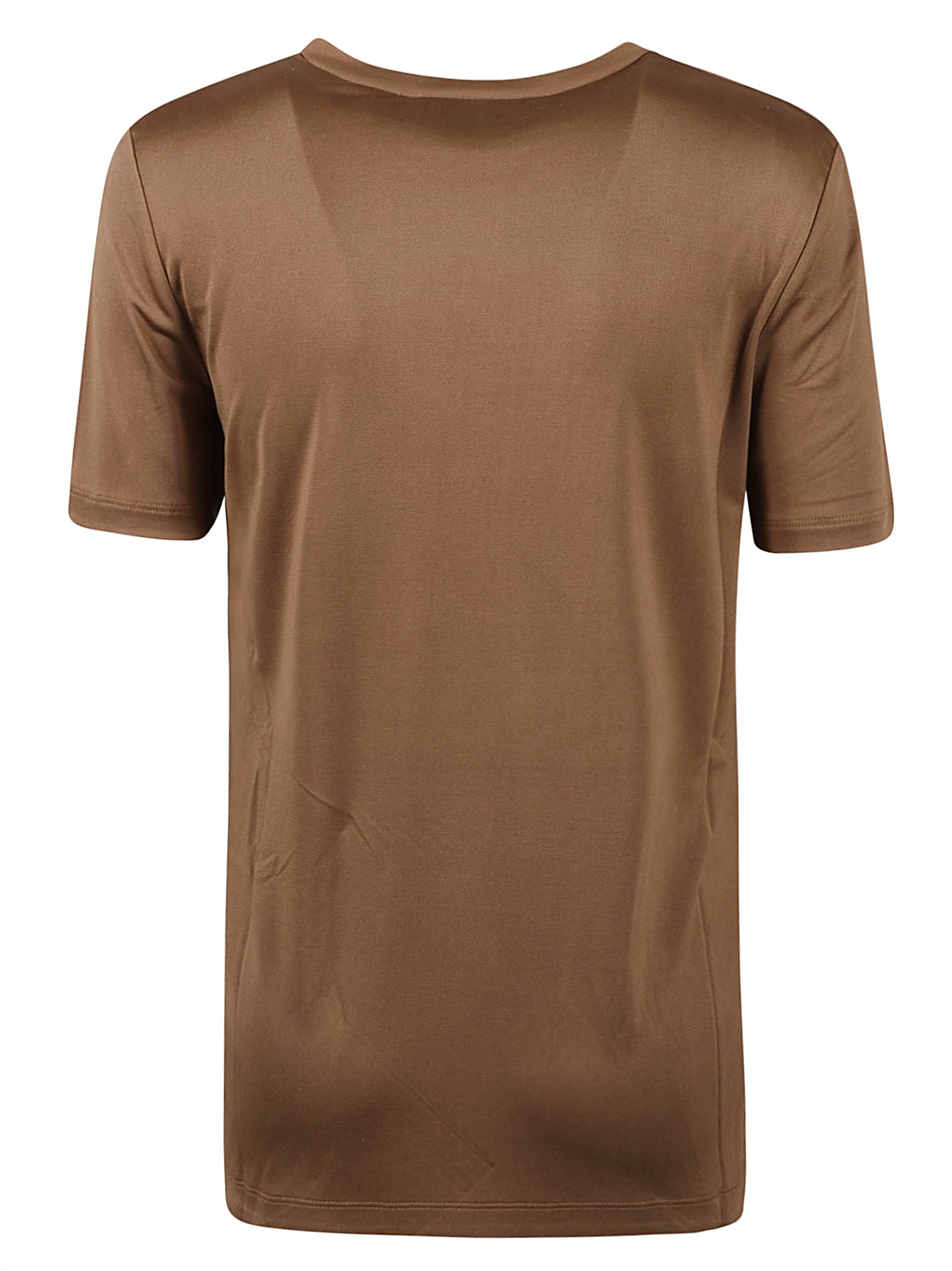 Max Mara Short-sleeved T-shirt In Tobacco
