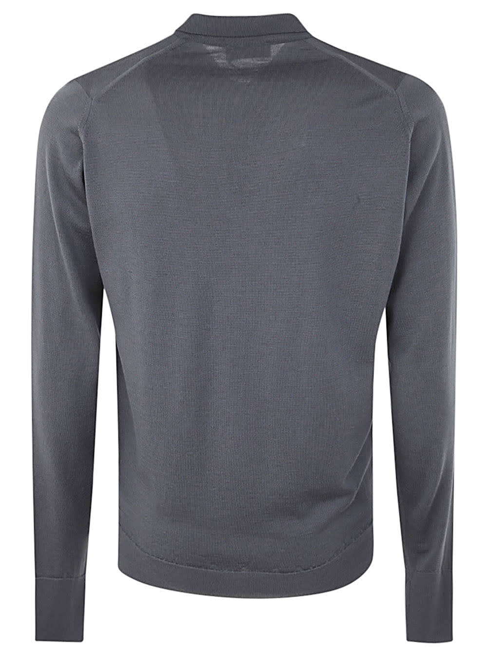 Shop John Smedley Cotswold Long Sleeves Shirt In Slate Grey