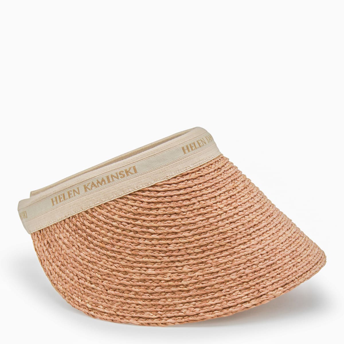 Helen Kaminski Top Open Woven Strap Adjustable Hat In Brown
