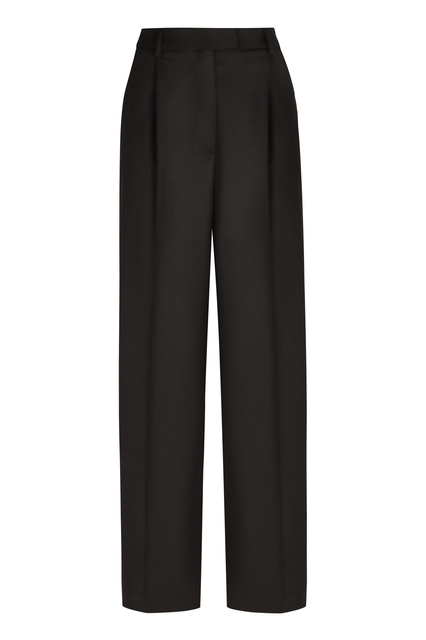 Wool Wide-leg Trousers