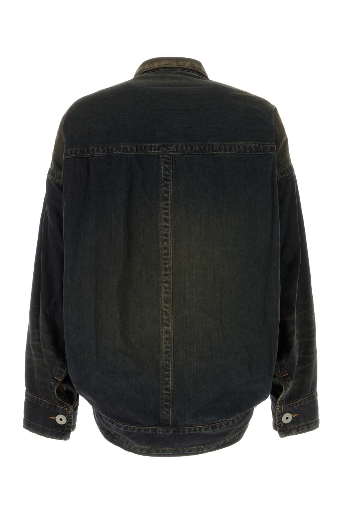 Miharayasuhiro Maison Mihara Yasuhiro Long-sleeved Denim Jacket In Black