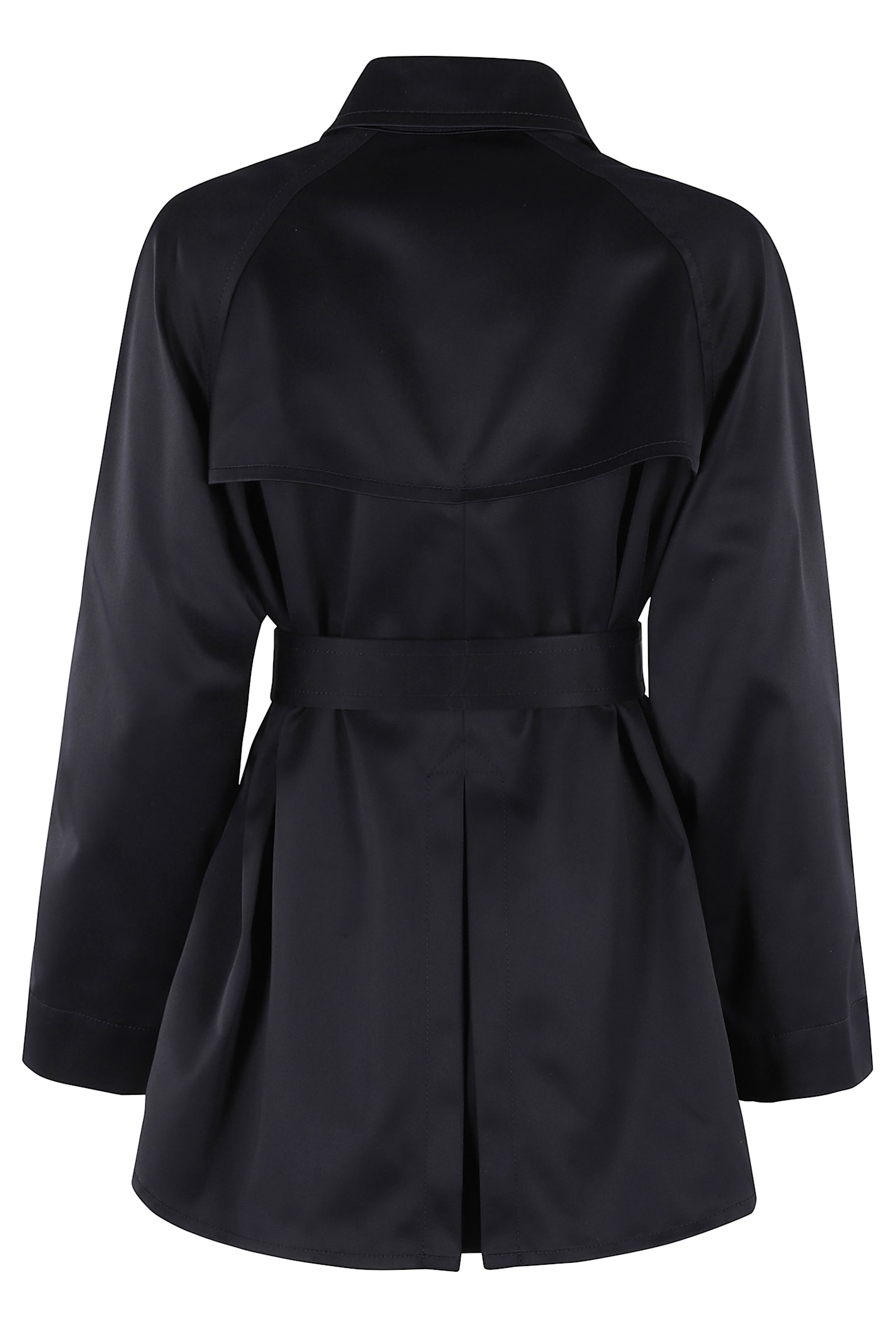 Fay Short Water-repellent Trench Coat In Blu Navy