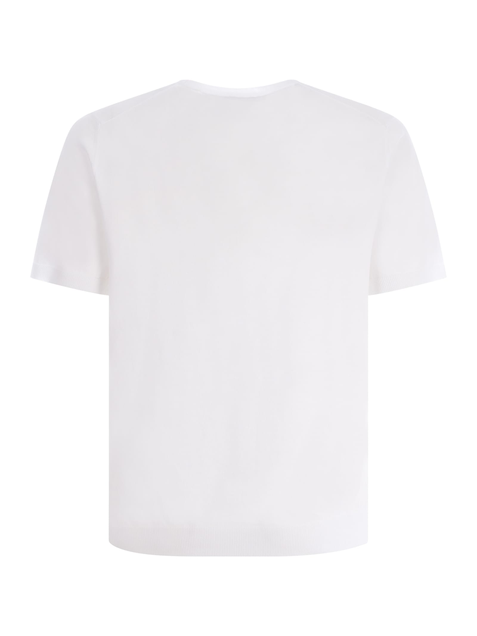 Shop Roberto Collina T-shirt  In Cotton In Bianco