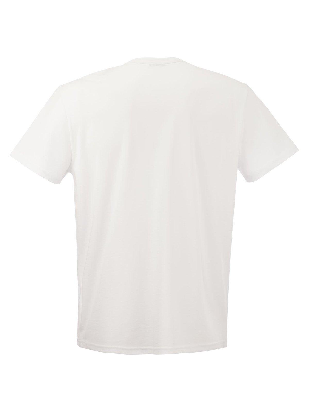 Shop Hogan Crewneck Short-sleeve T-shirt In White