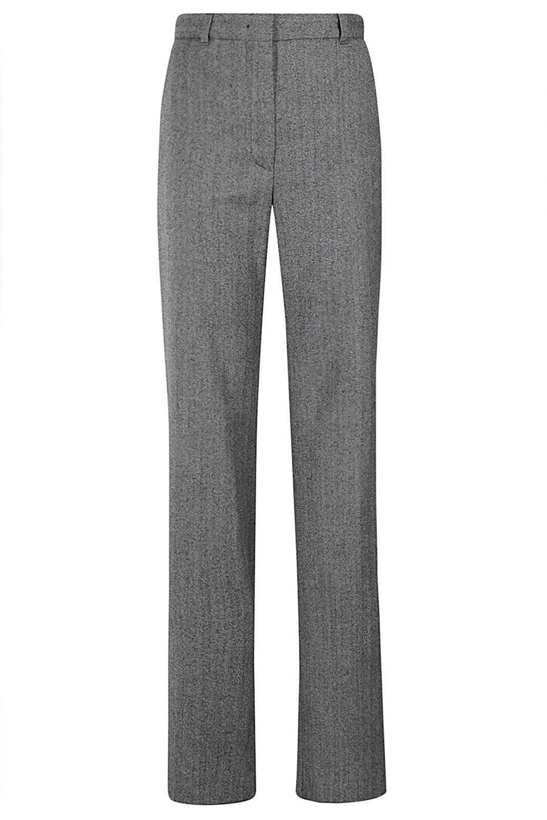 Pleat Detailed Straight Leg Trousers