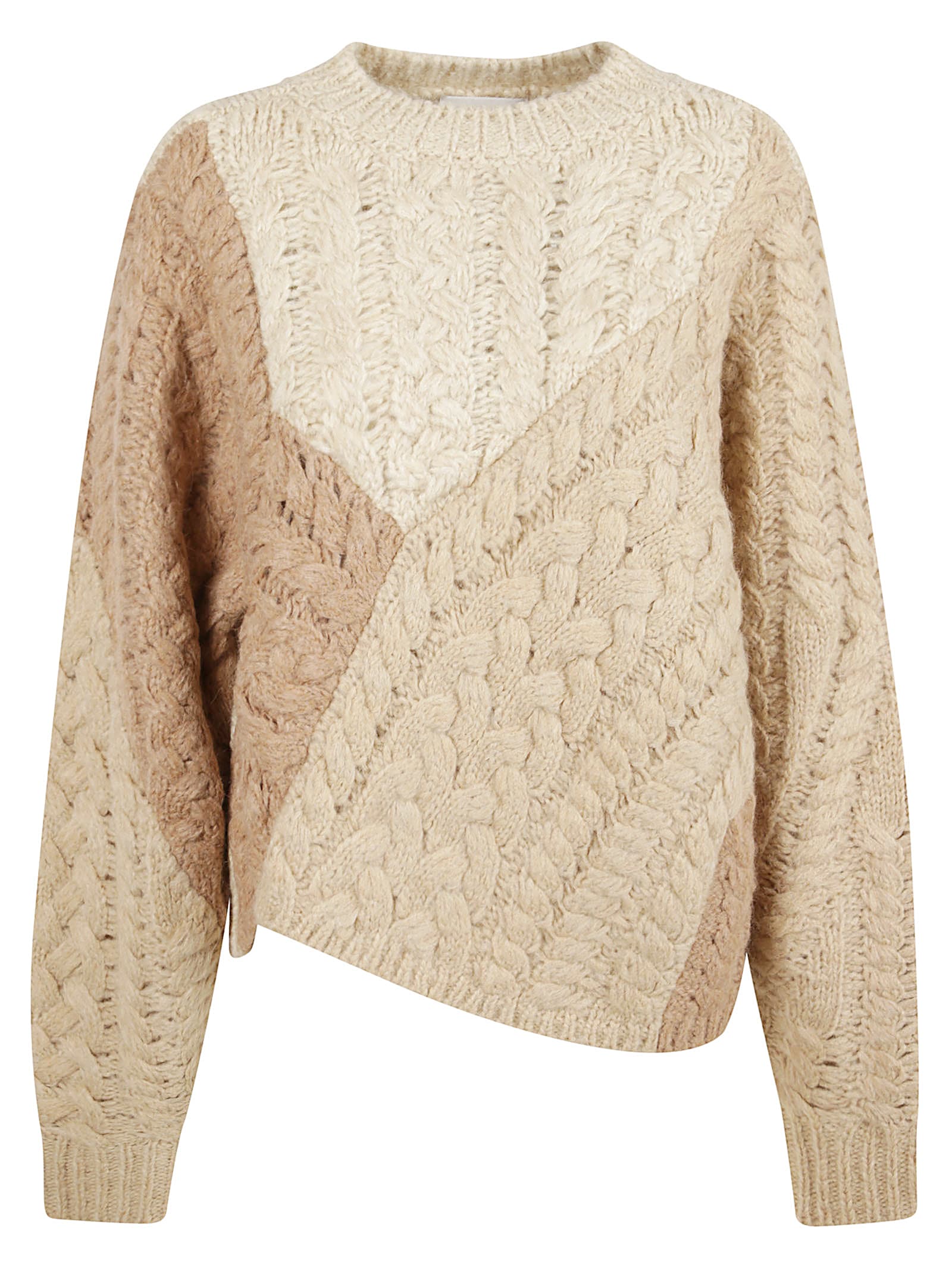 Isabel Marant Daryl Patchwork Sweater In Neutral