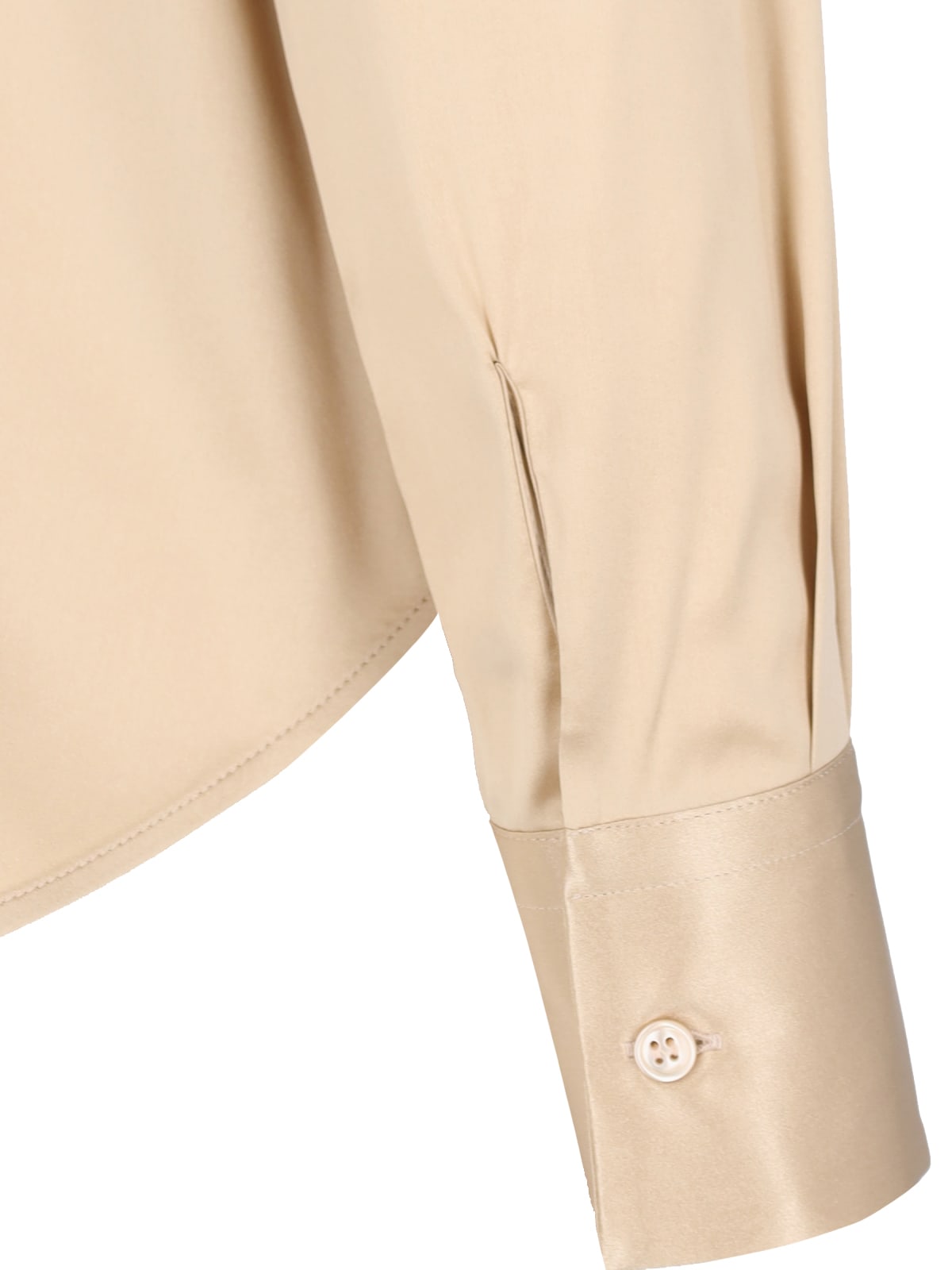 Shop Ermanno Scervino Lavallière Shirt With Bow In Beige