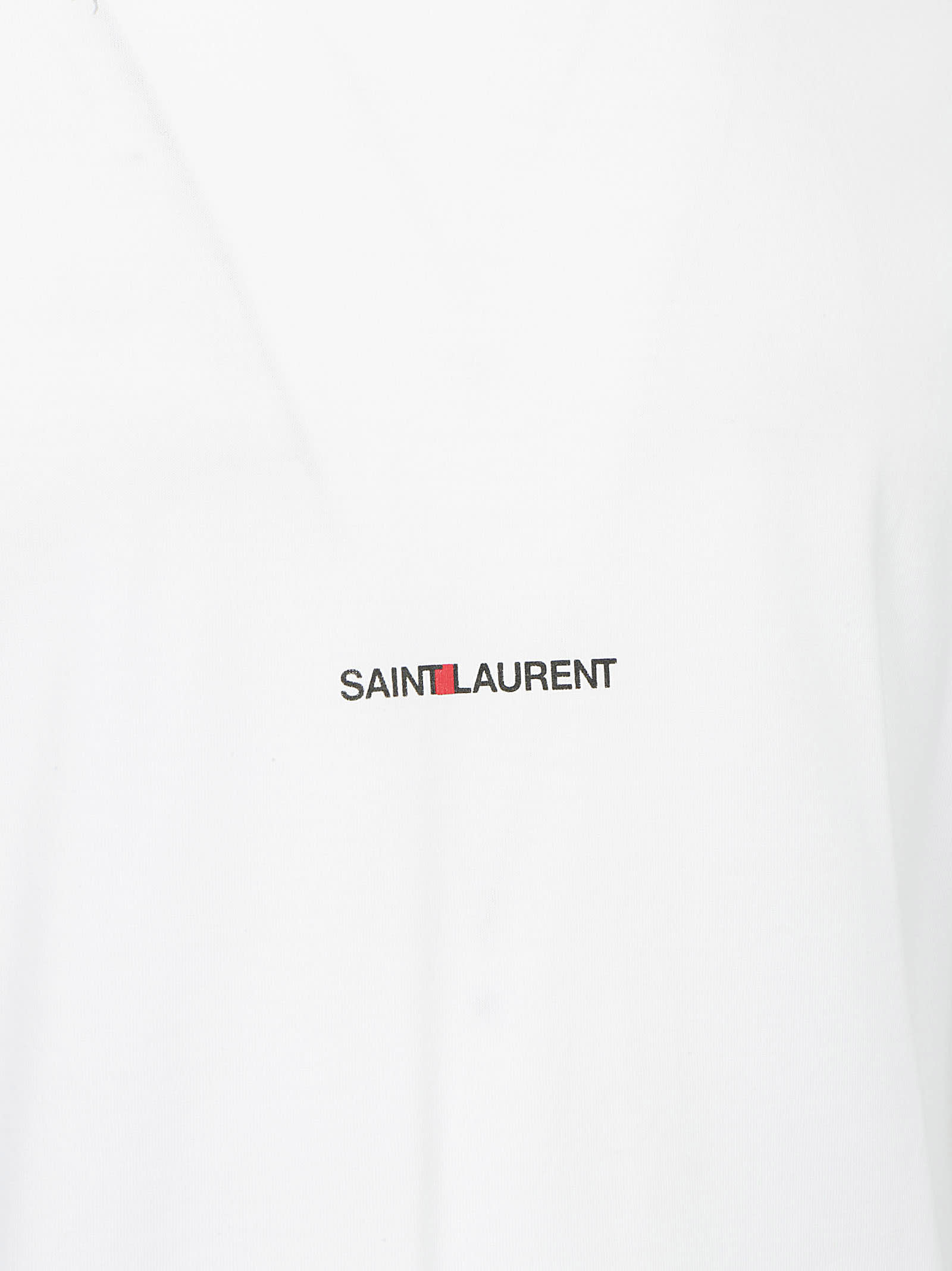 Shop Saint Laurent T-shirt In White