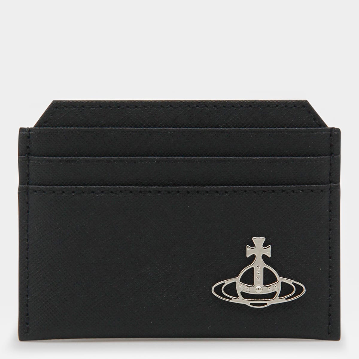 Vivienne Westwood Orbit Card Holder In Black