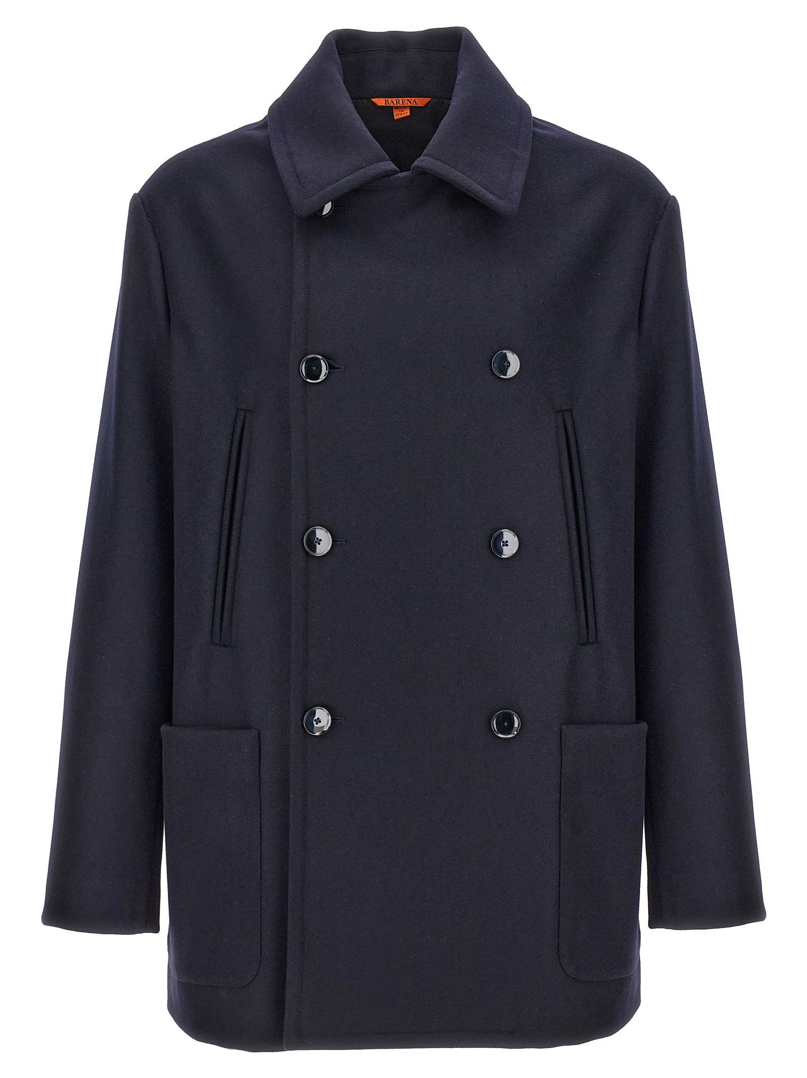 Shop Barena Venezia Gaban Coat In Blue