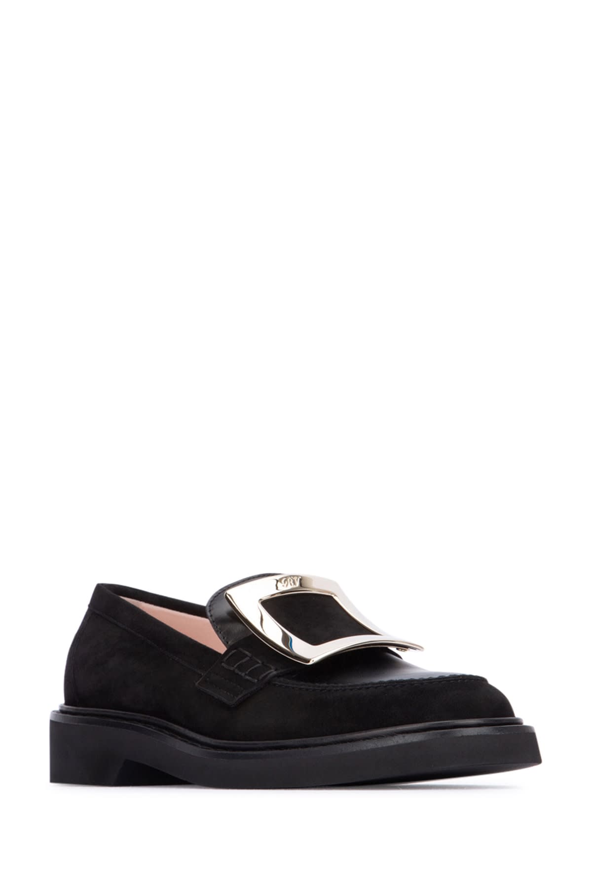 Shop Roger Vivier Viv Rangers Met Buc Loafer 25 In Nero